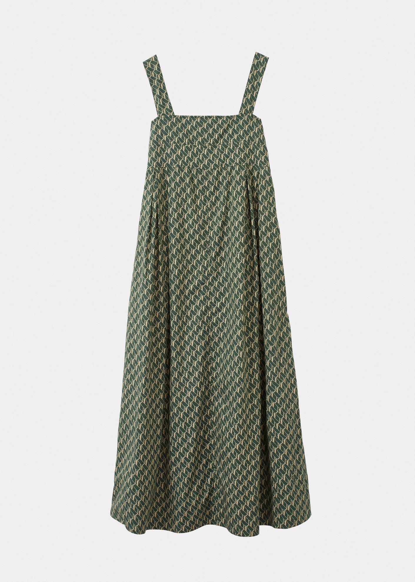 WOMAN SUMMER DRESS - EMERALD GEO PRINT
