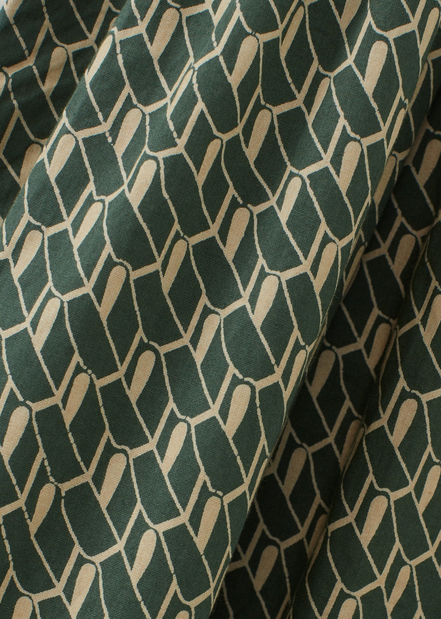 WOMAN SUMMER DRESS - EMERALD GEO PRINT