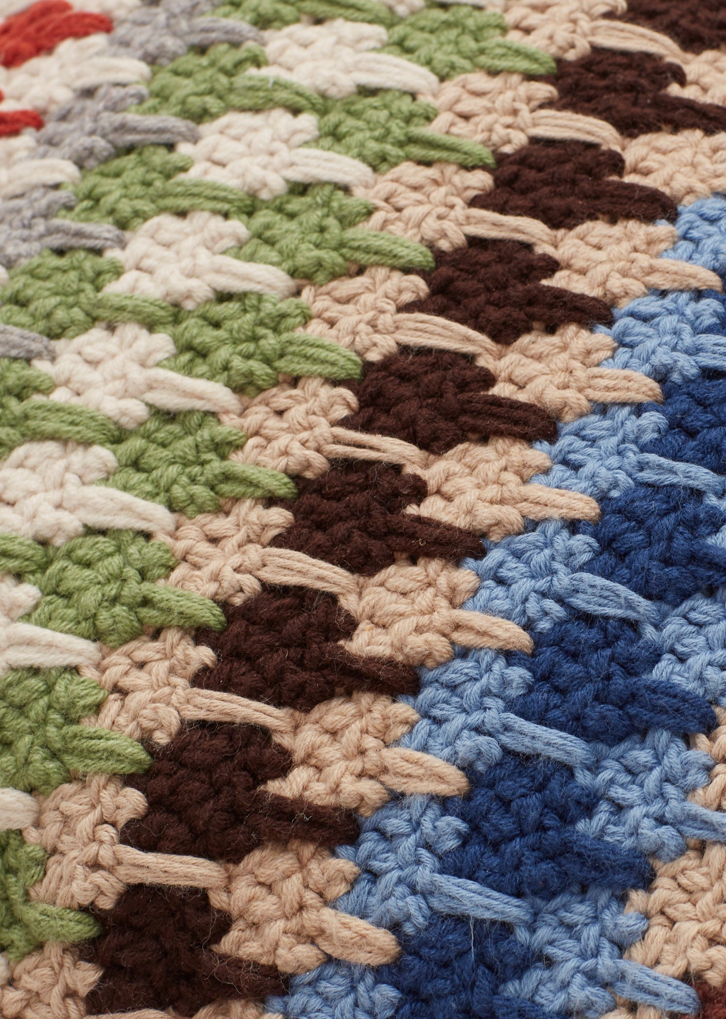 CROCHET CUSHION MULTI