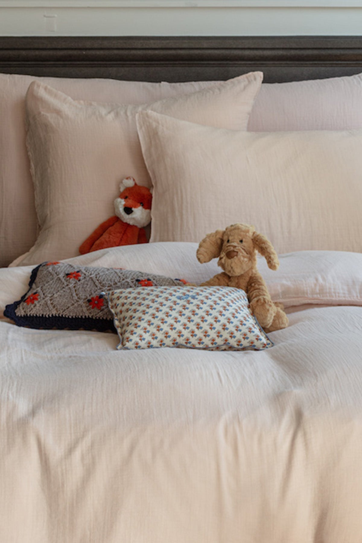 PILLOW COVER 50 X 70- MERCI - ROSE DE BAGATELLE