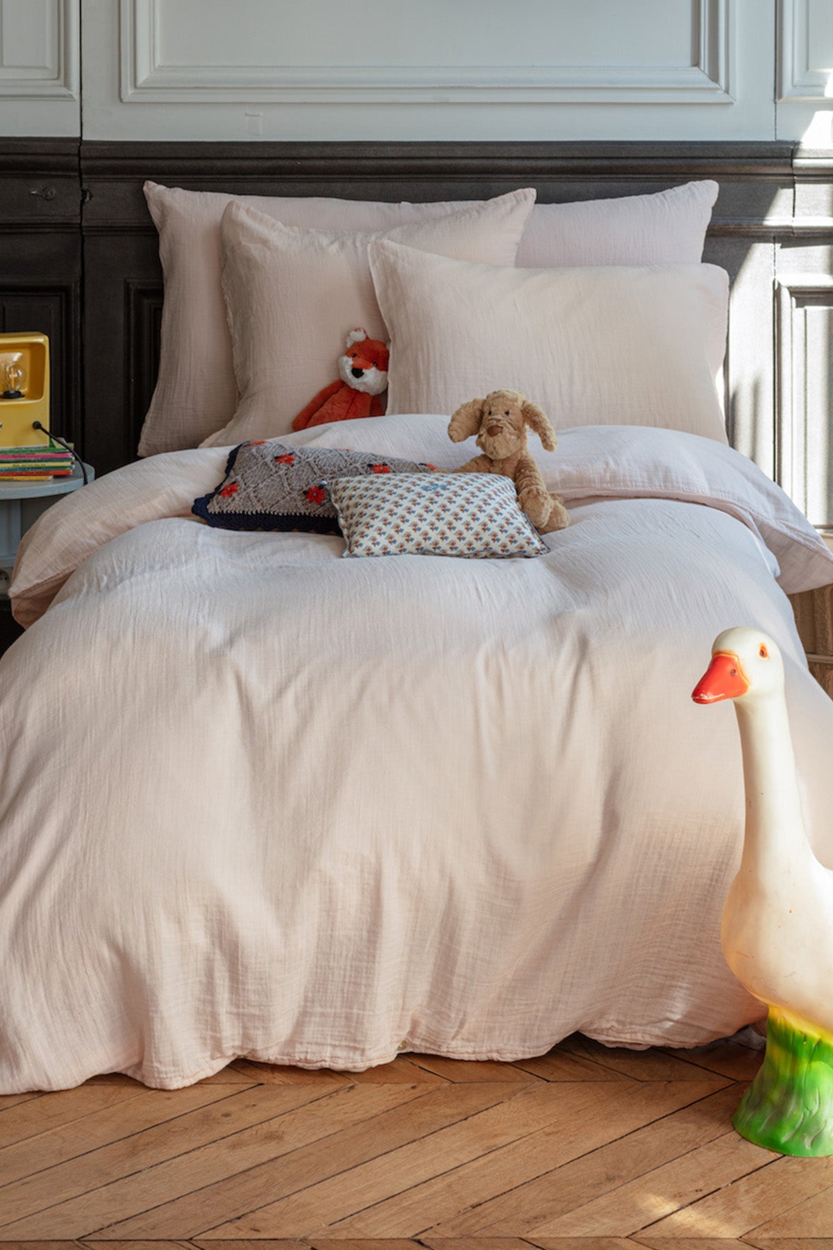 PILLOW COVER 65 X 65 - MERCI - ROSE DE BAGATELLE