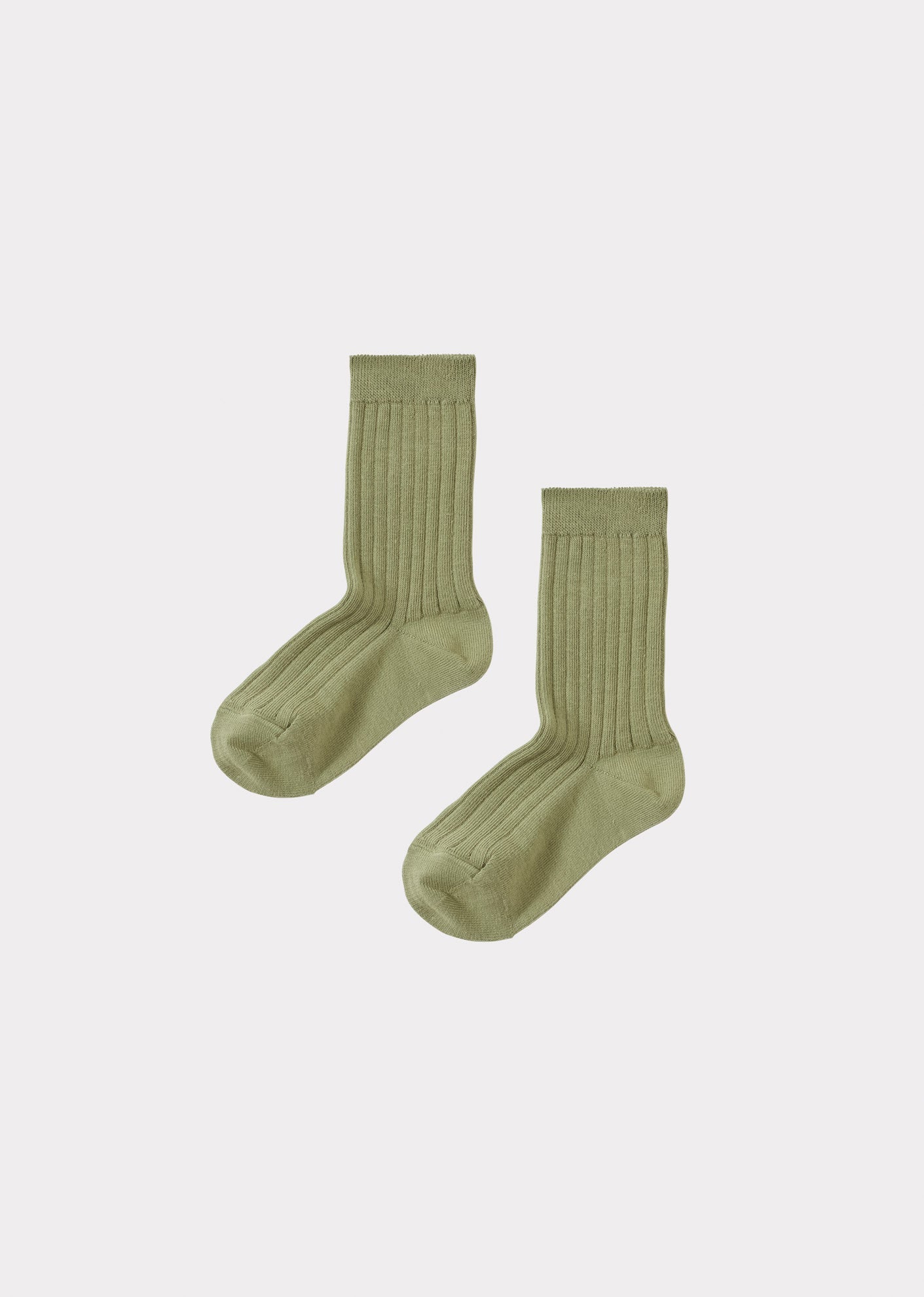 ANKLE RIB SOCKS CHILD - VERT D'HUILE