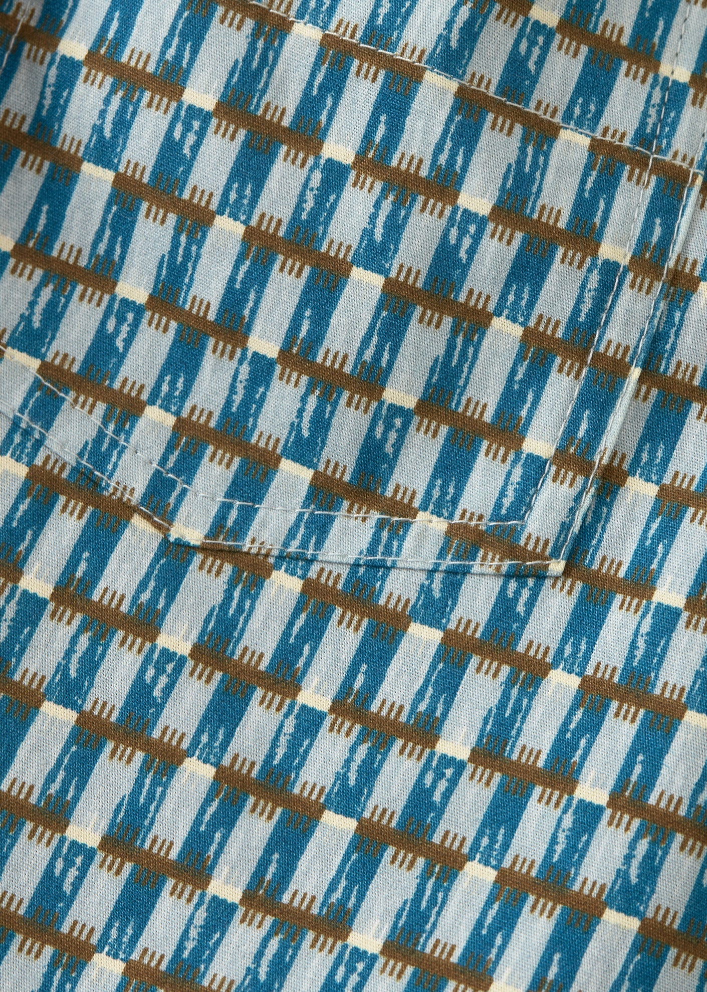 APIUM SHORTS - BLUE GEO PRINT