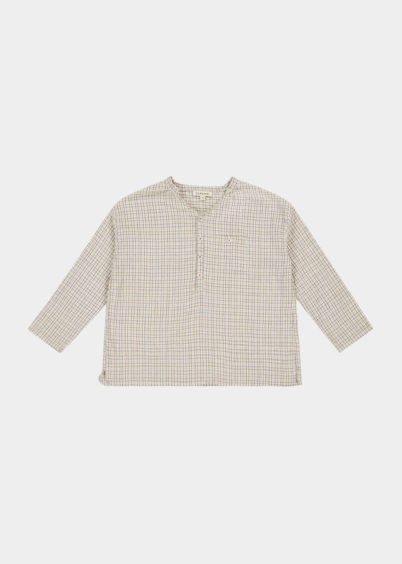 ADONIS SHIRT - ORANGE CHECK