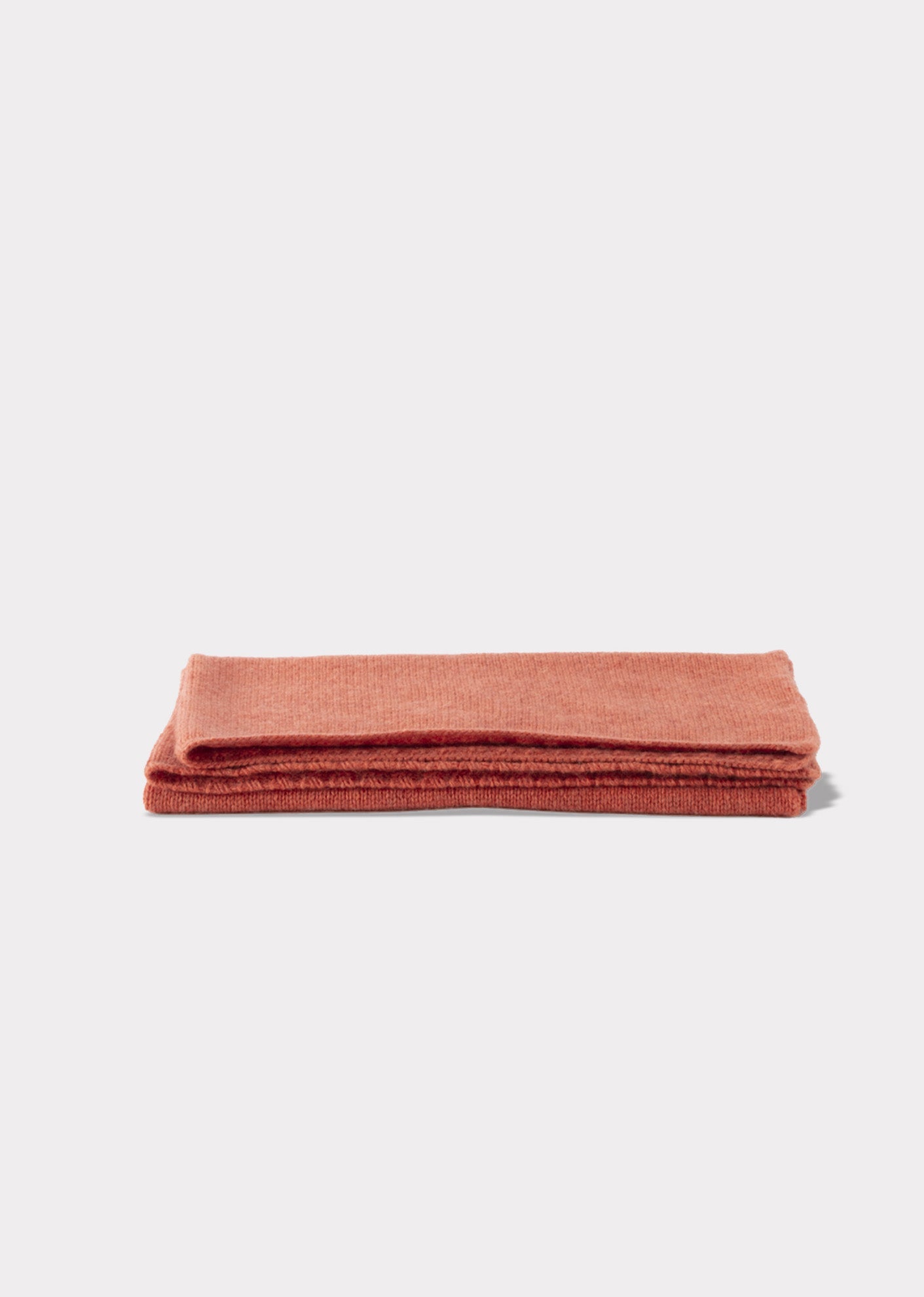 BABY KNITTED BLANKET 85 X 68CM - CORAL