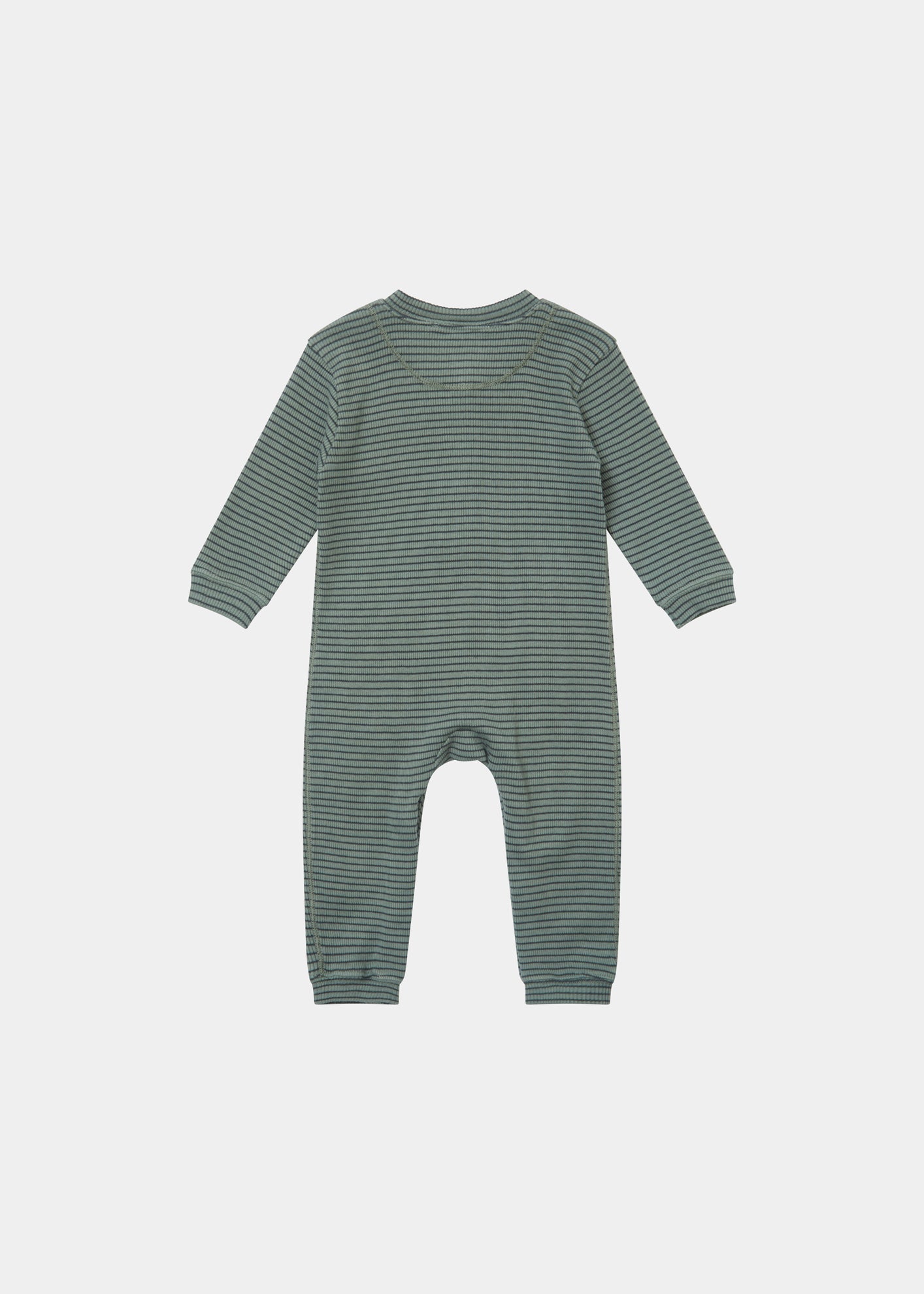 TOADFISH BABY ROMPER - SPRUCE/NAVY STRIPE