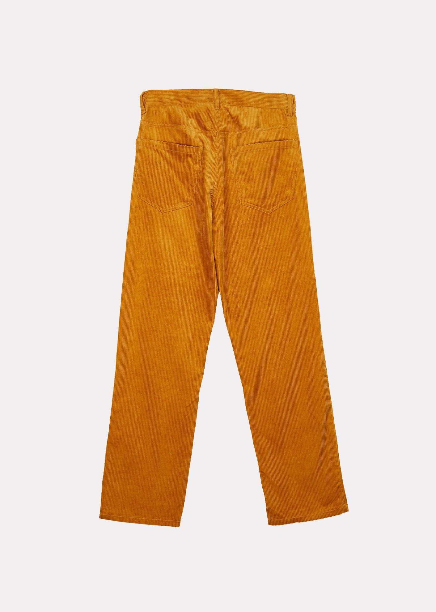 CARAMEL SLIM TROUSER GOLD CORDUROY