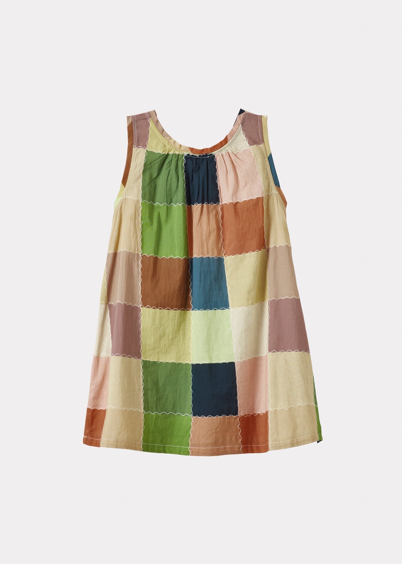 CICELY DRESS - GREEN/MULTICOLOUR