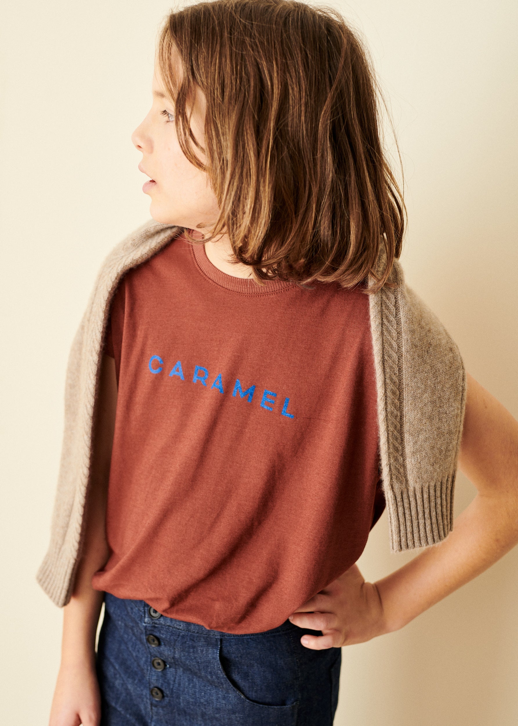 ERODIUM TROUSERS CHILD - BLUE DEMIN