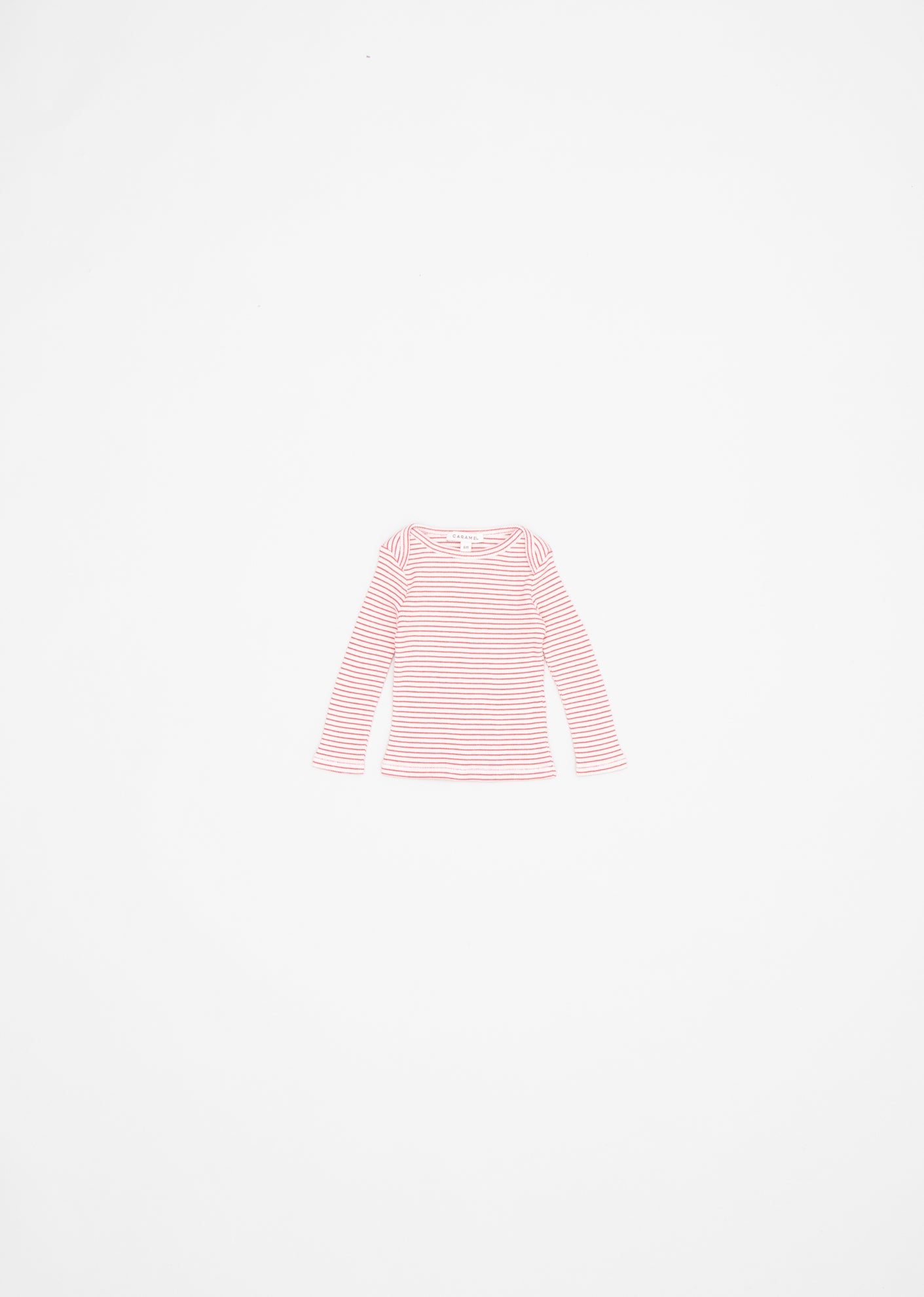 KISHON BABY T-SHIRT - REDCURRANT/CREAM