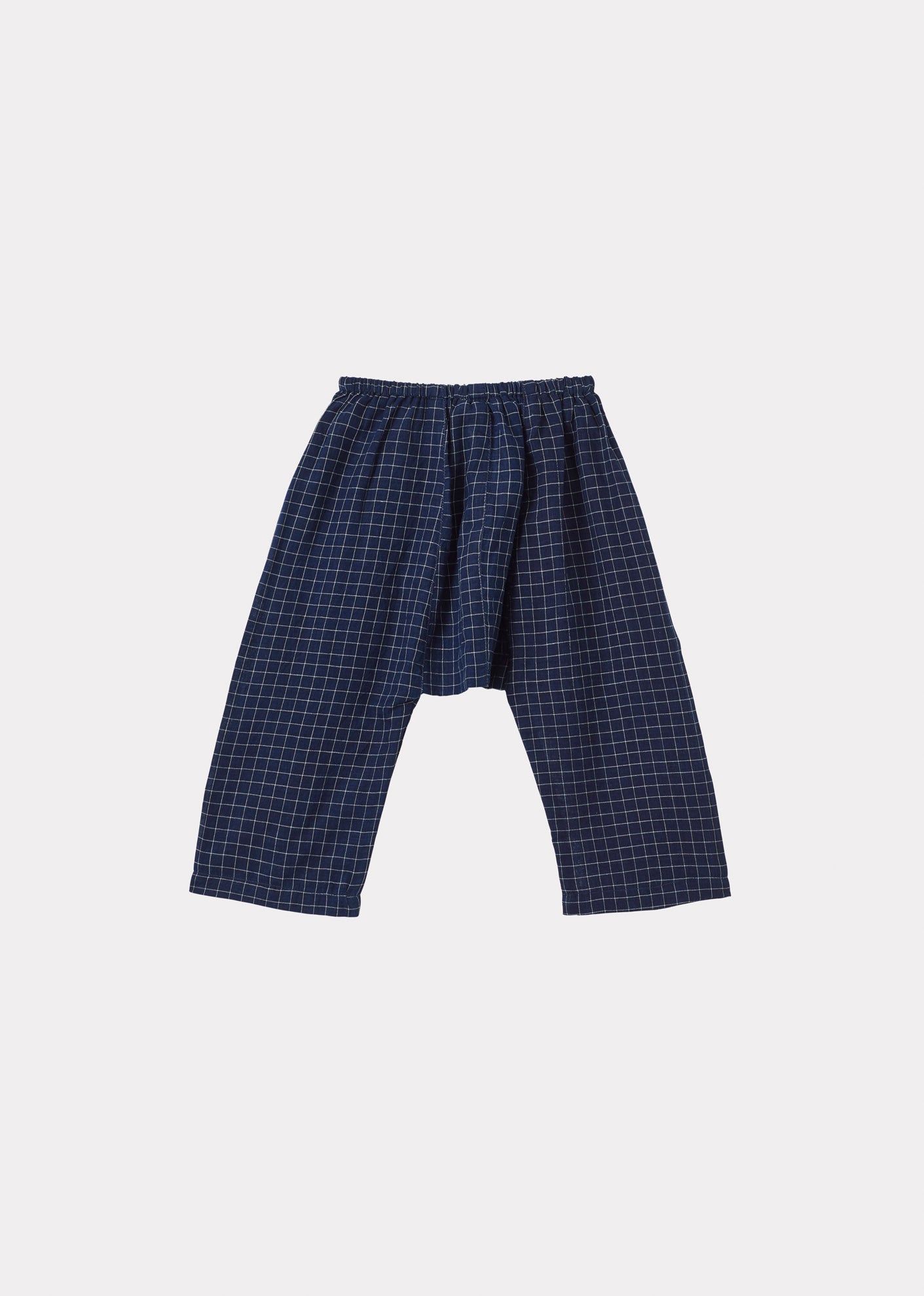 LINUM BABY TROUSERS - NAVY YARD DYED CHECK