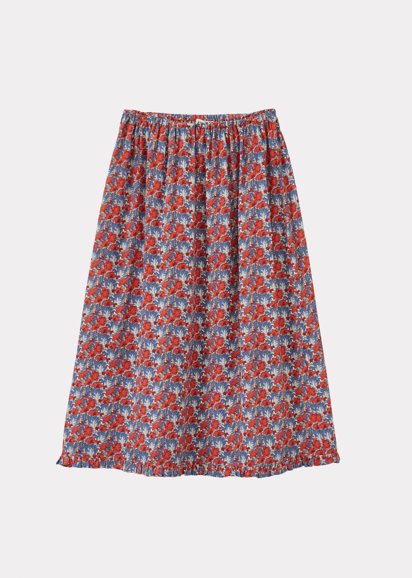 WOMAN FRILL SKIRT - CLEMENTINA RED/BLUE