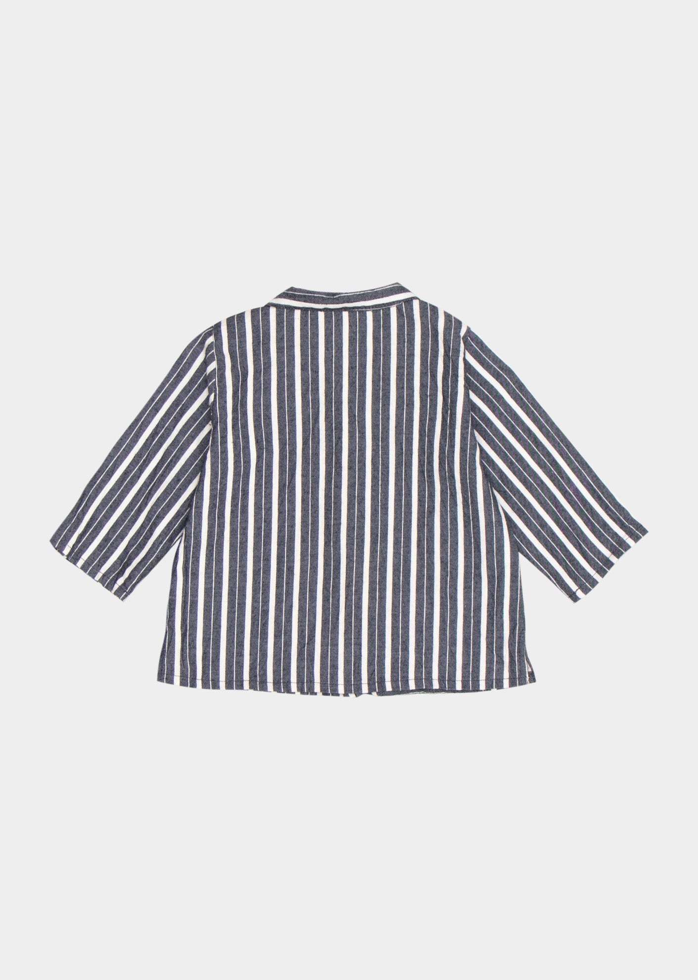 PIPER BABY SHIRT - GREY STRIPE