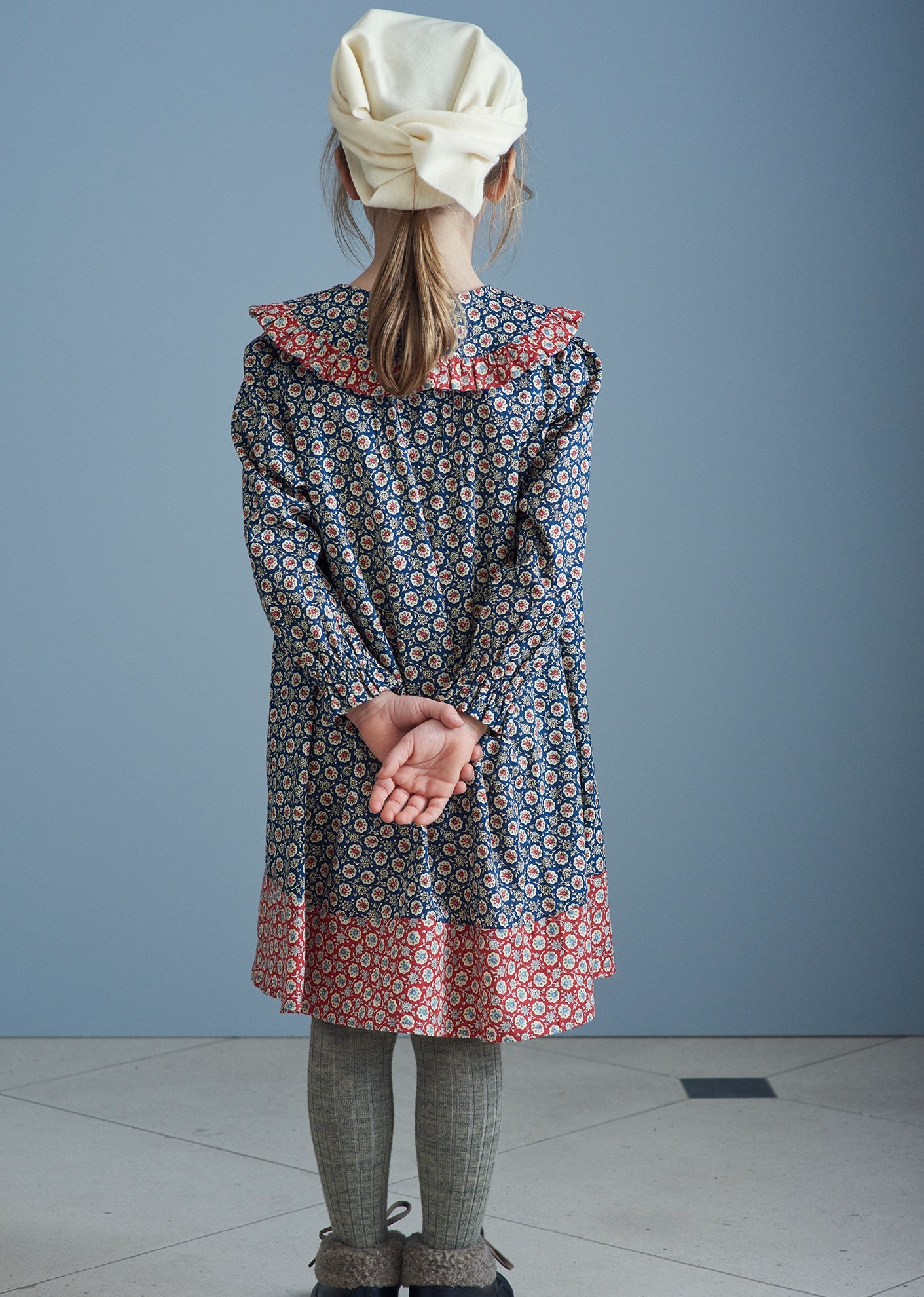 Mercury Dress, Navy Flower