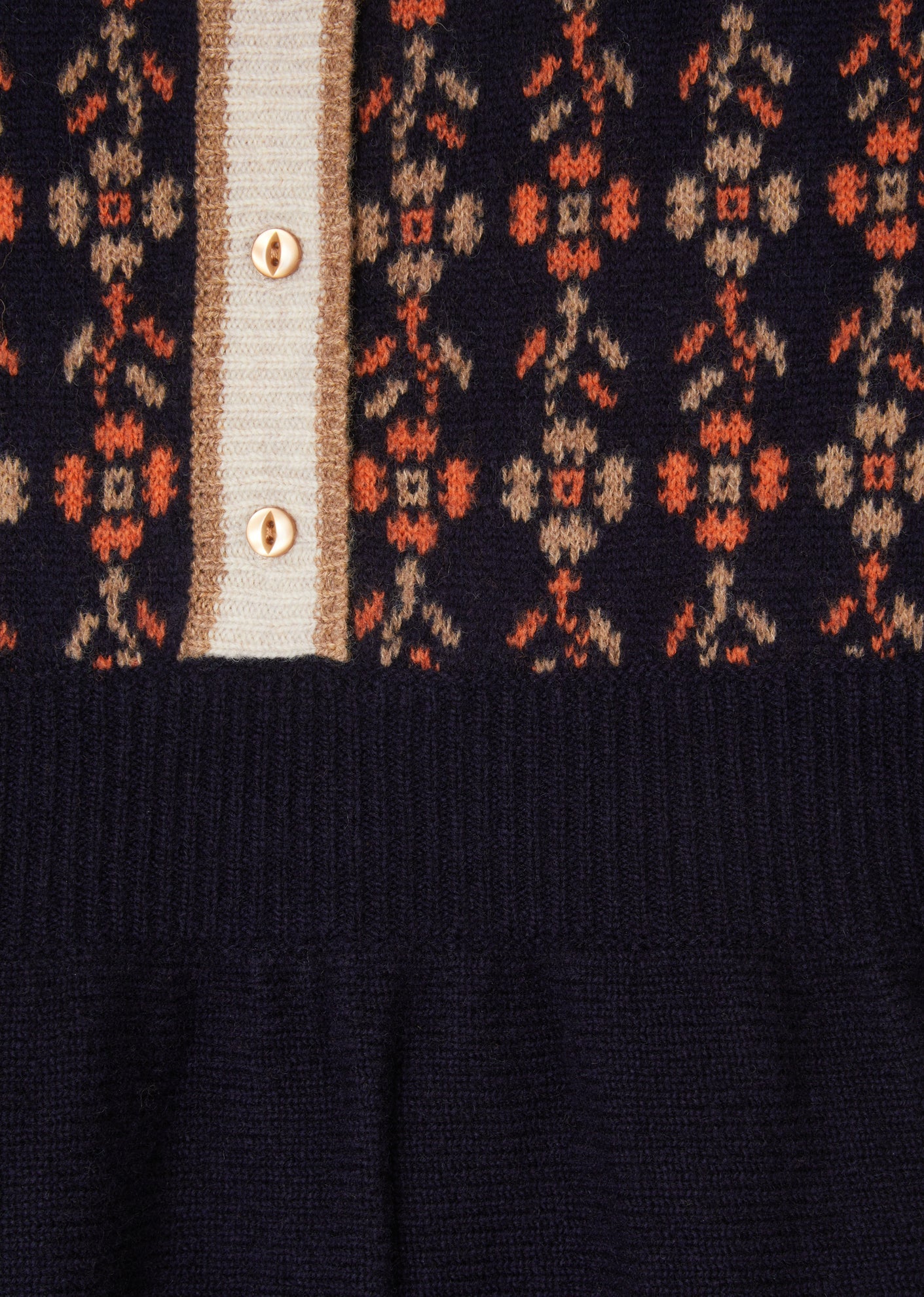 Caramel | Jacquard Knit Dress, Midnight
