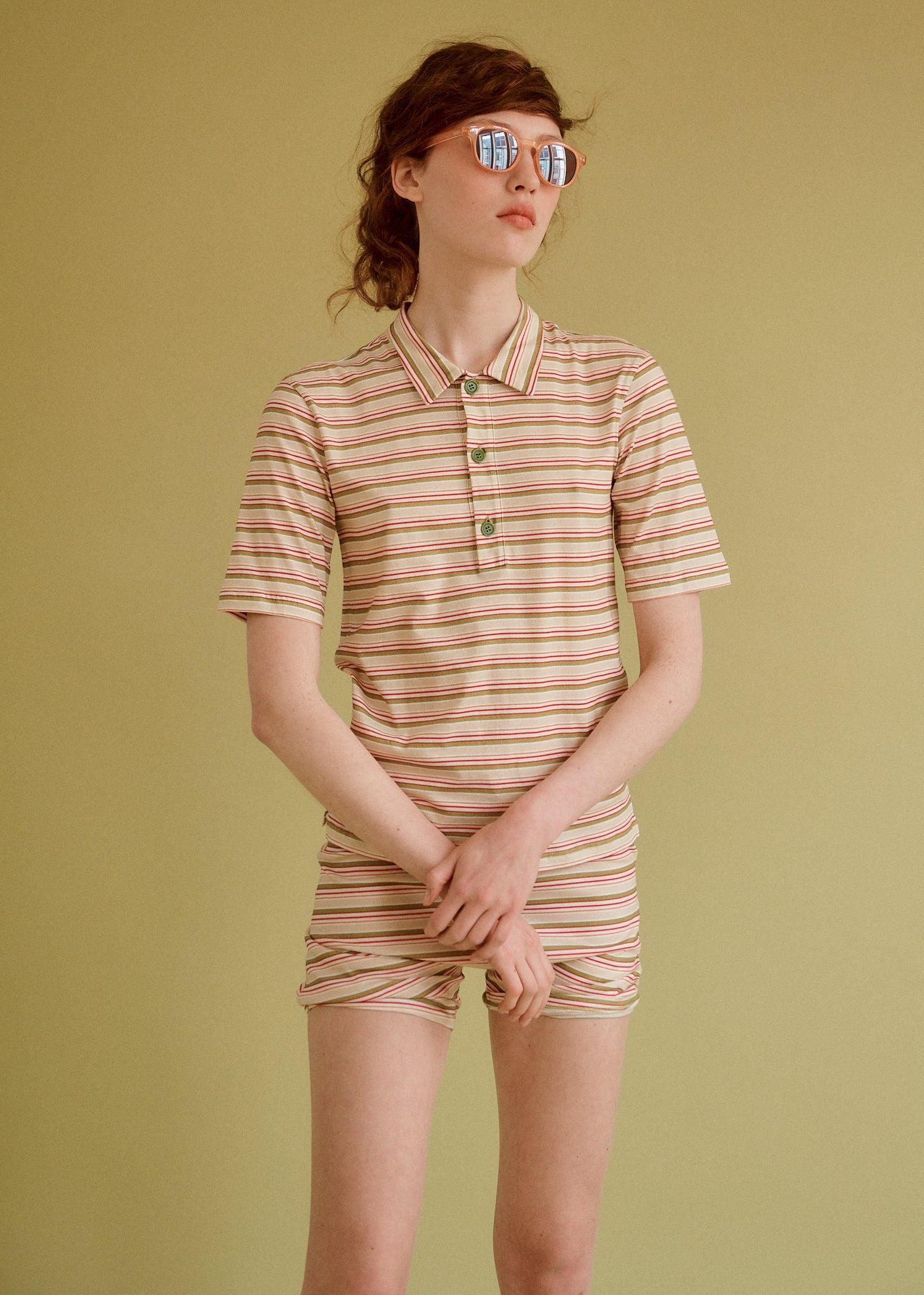 WOMAN POLO T-SHIRT - MULTI STRIPE