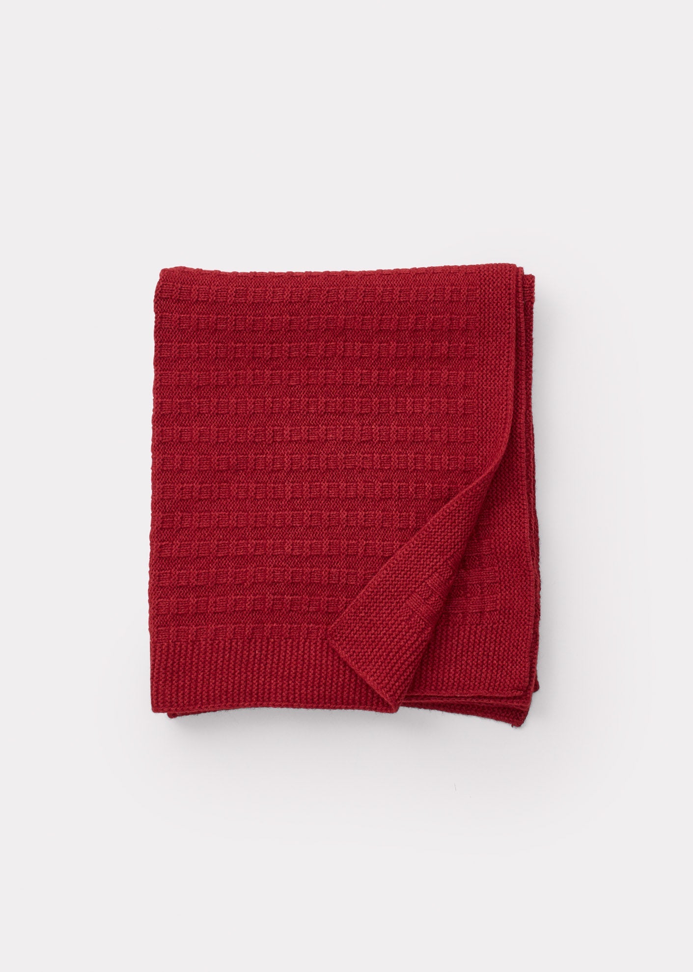 KNIT BLANKET ROSEHIP