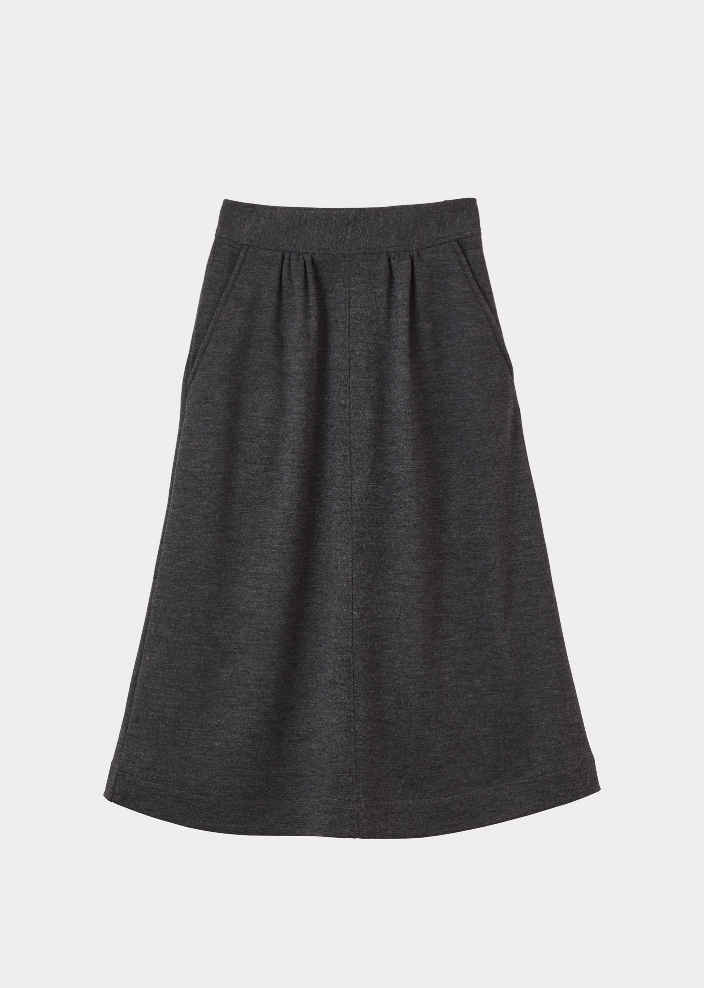 A LINE SKIRT - HEATHER GREY