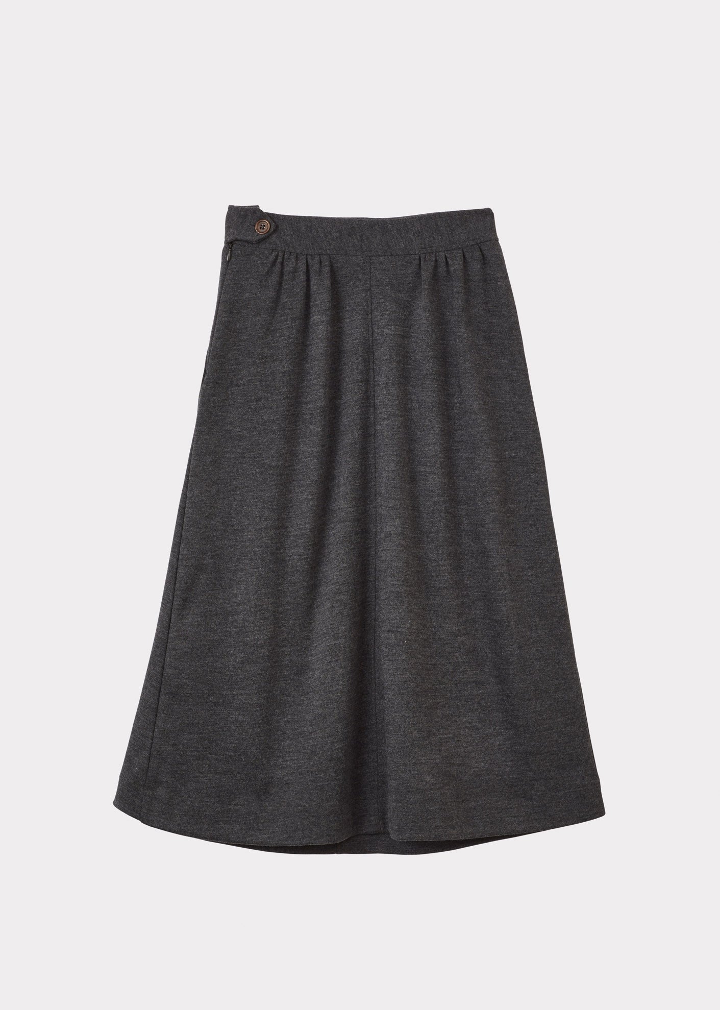 A LINE SKIRT - HEATHER GREY