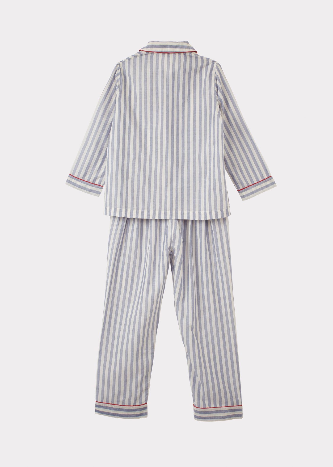 CHILDREN PYJAMA INDIGO BLUE STRIPE 