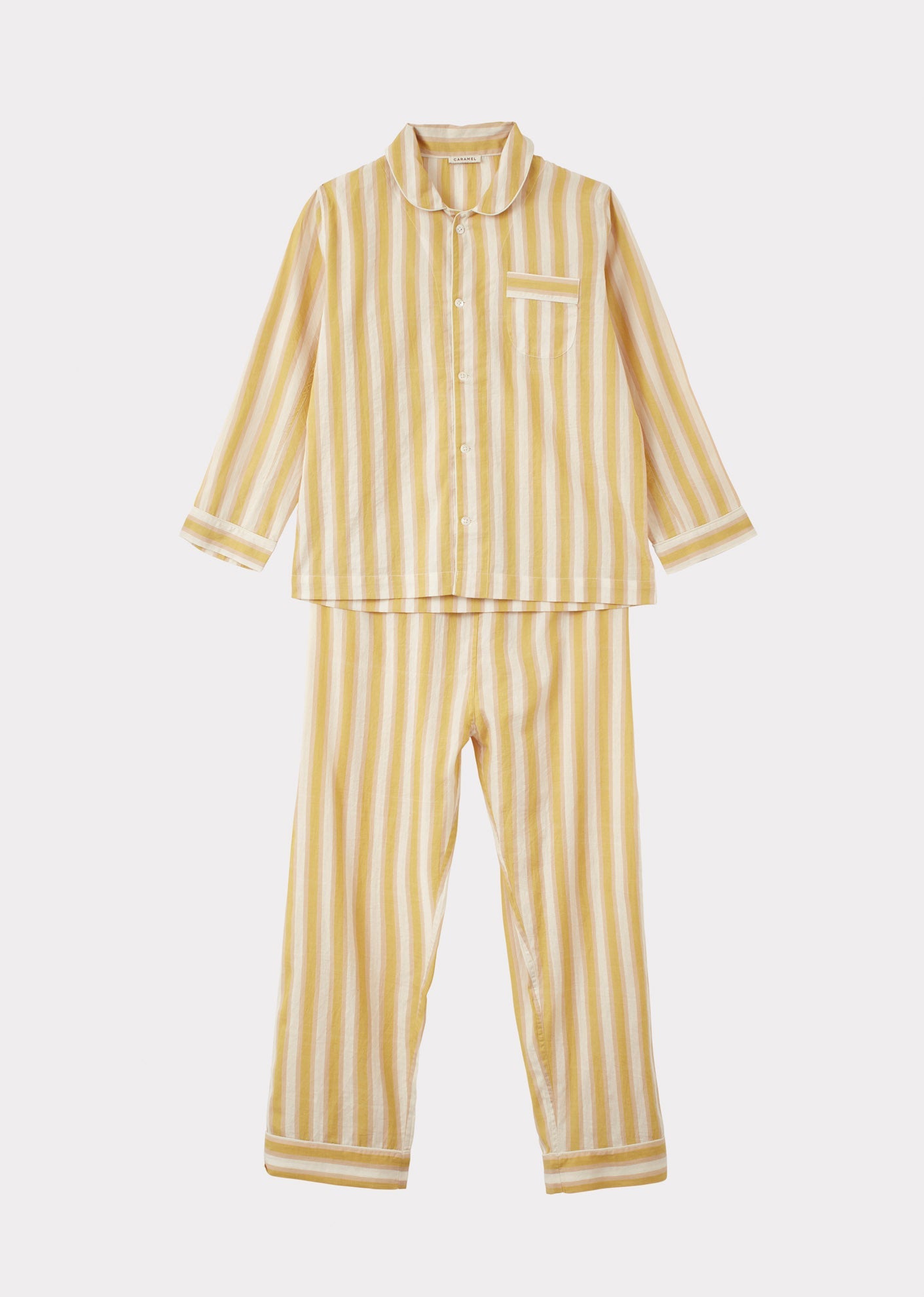 CHILDREN PYJAMA YELLOW STRIPE 