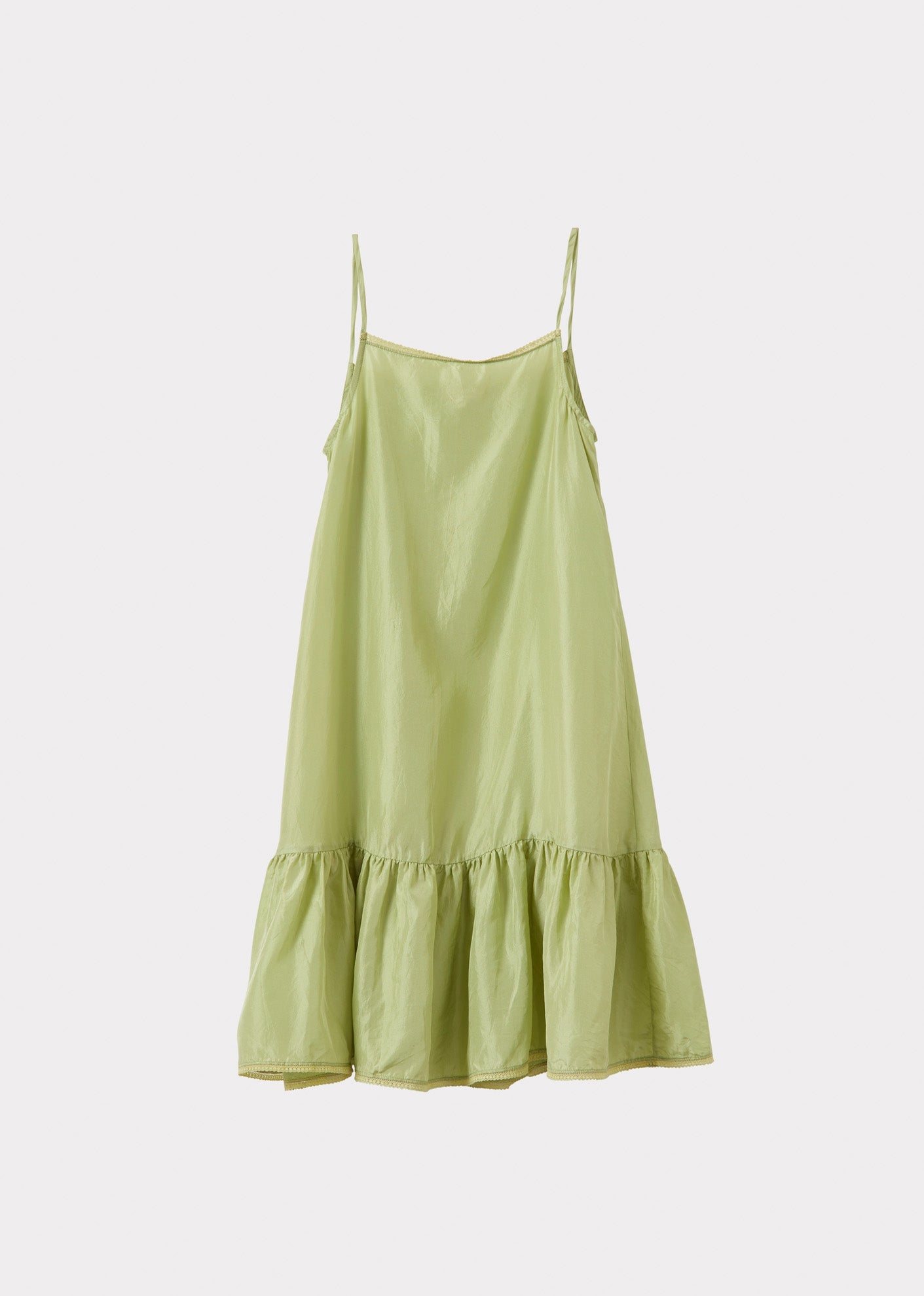 GRAPE SLIP DRESS - ALMOND