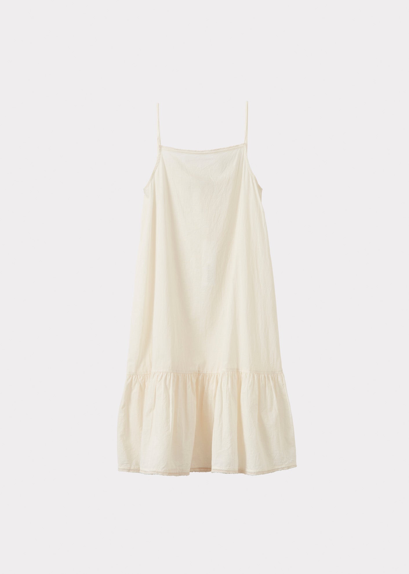 GRAPE SLIP DRESS - OFF WHITE