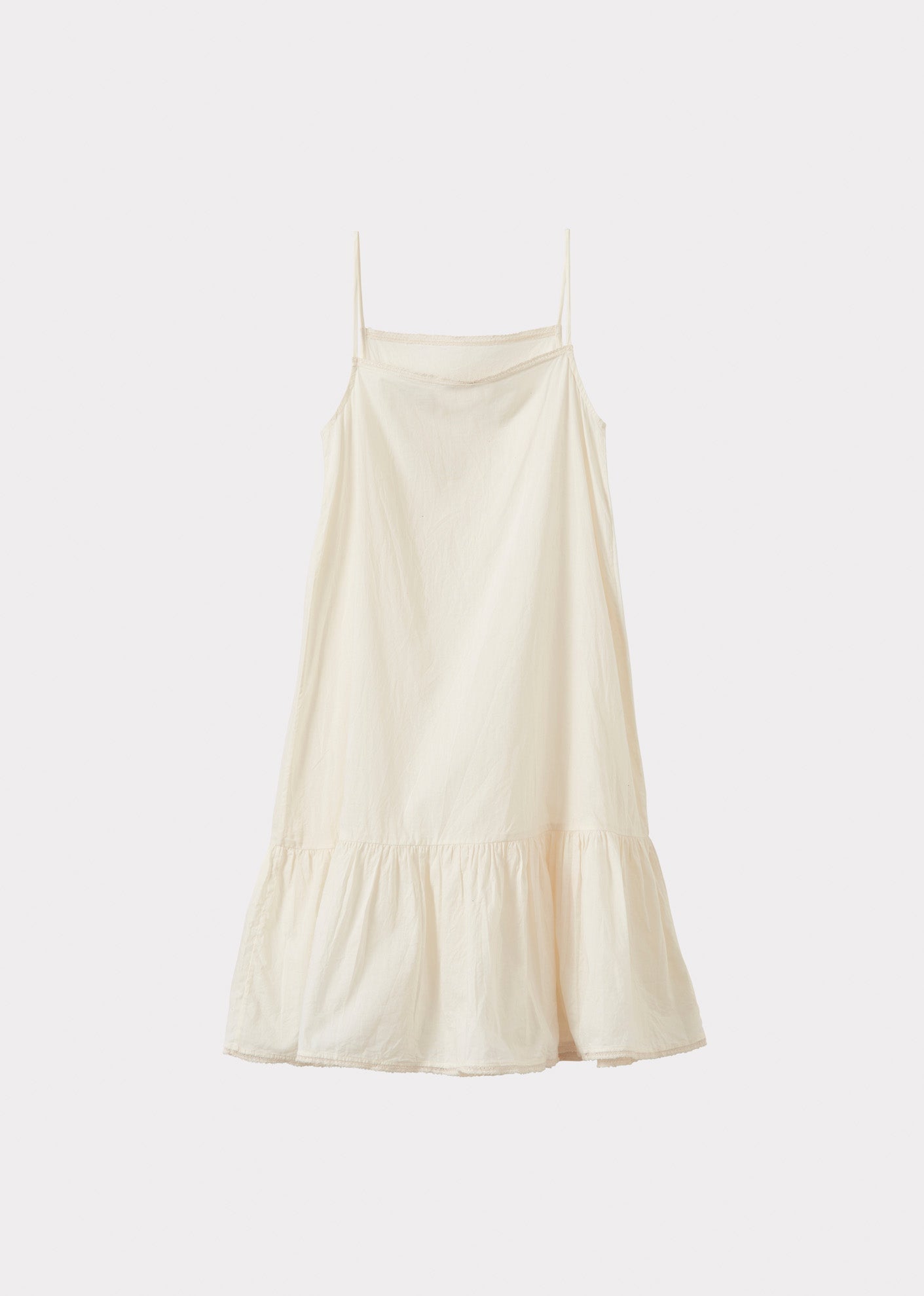 GRAPE SLIP DRESS - OFF WHITE