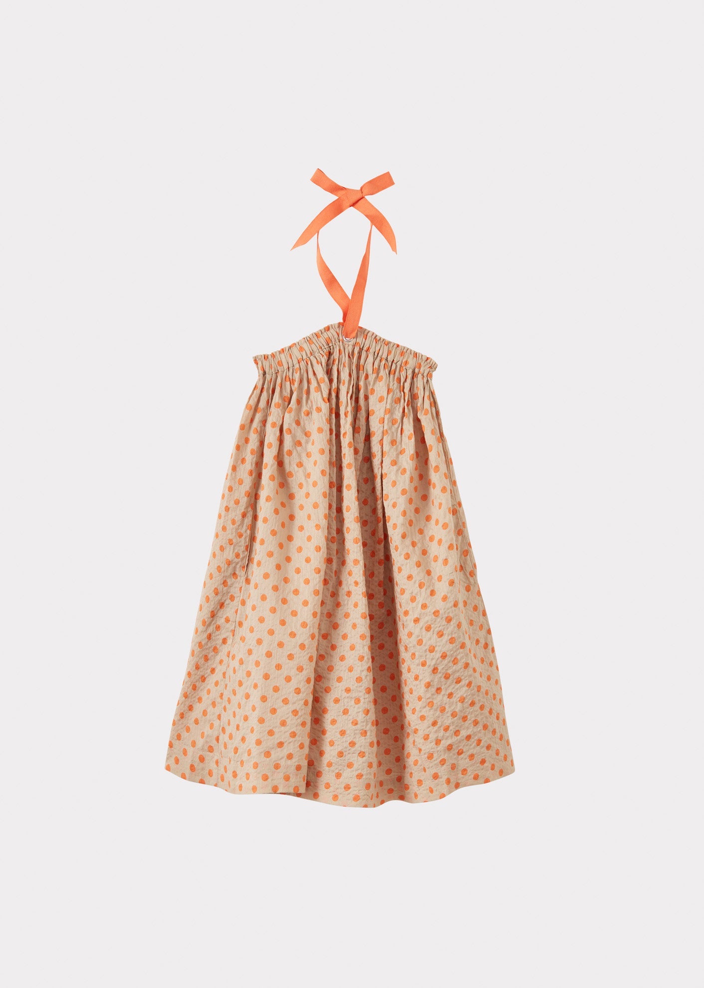 AGAVE DRESS - ORANGE POLKA DOT