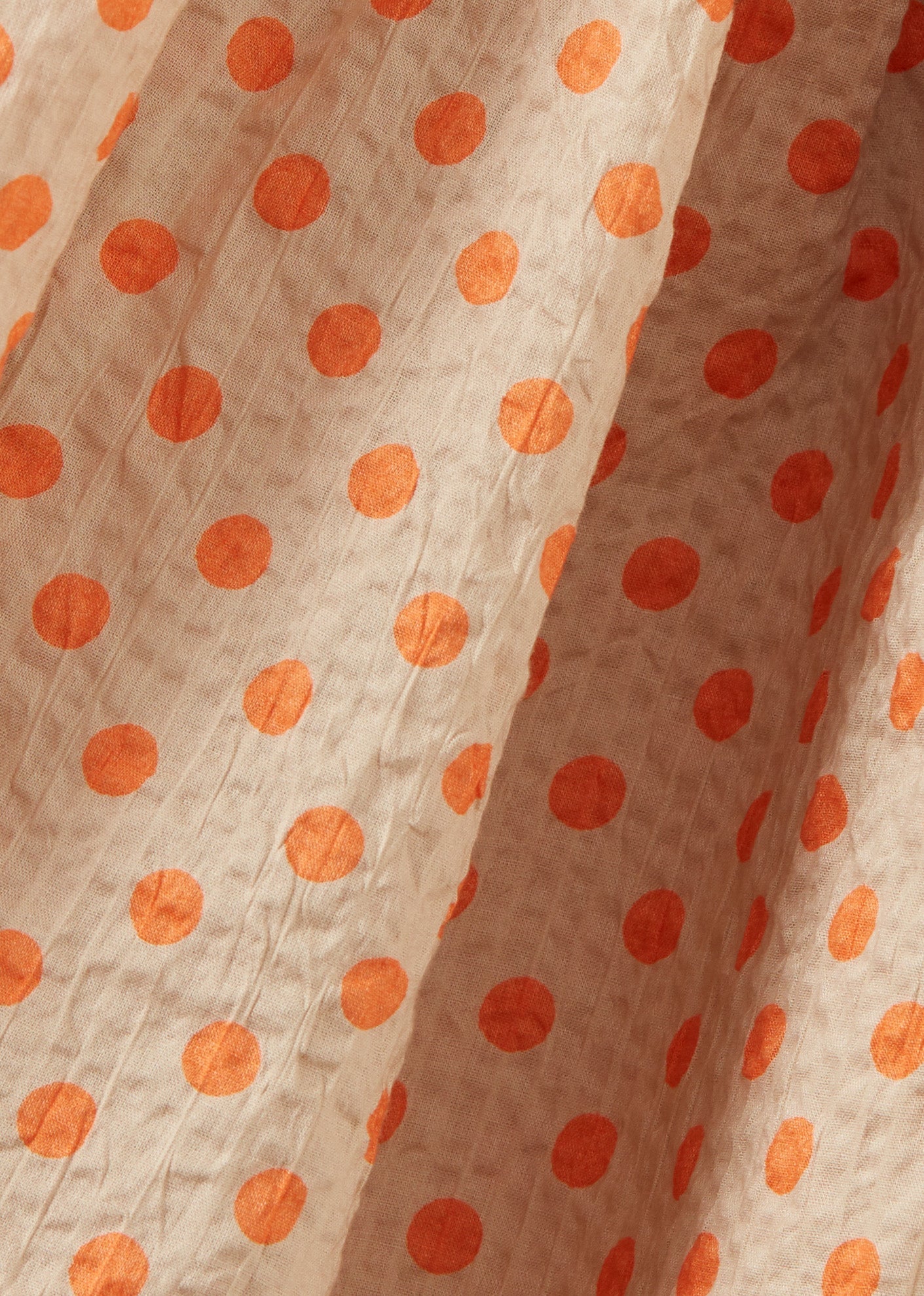 AGAVE DRESS - ORANGE POLKA DOT