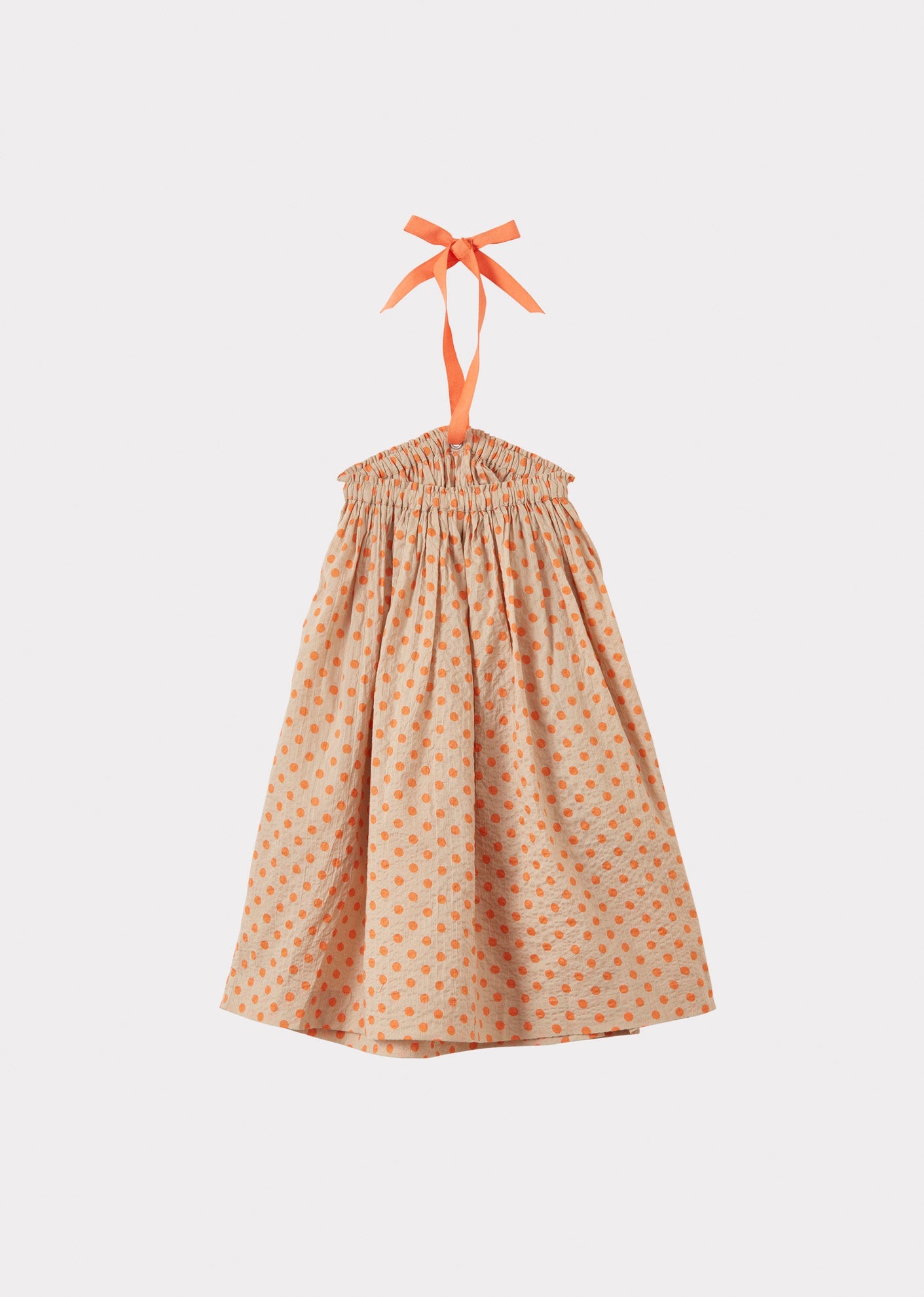 AGAVE DRESS - ORANGE POLKA DOT