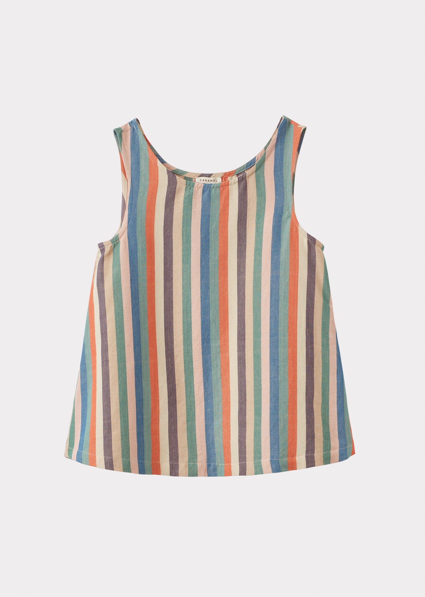 WOMAN A-LINE TOP - MULTI STRIPE