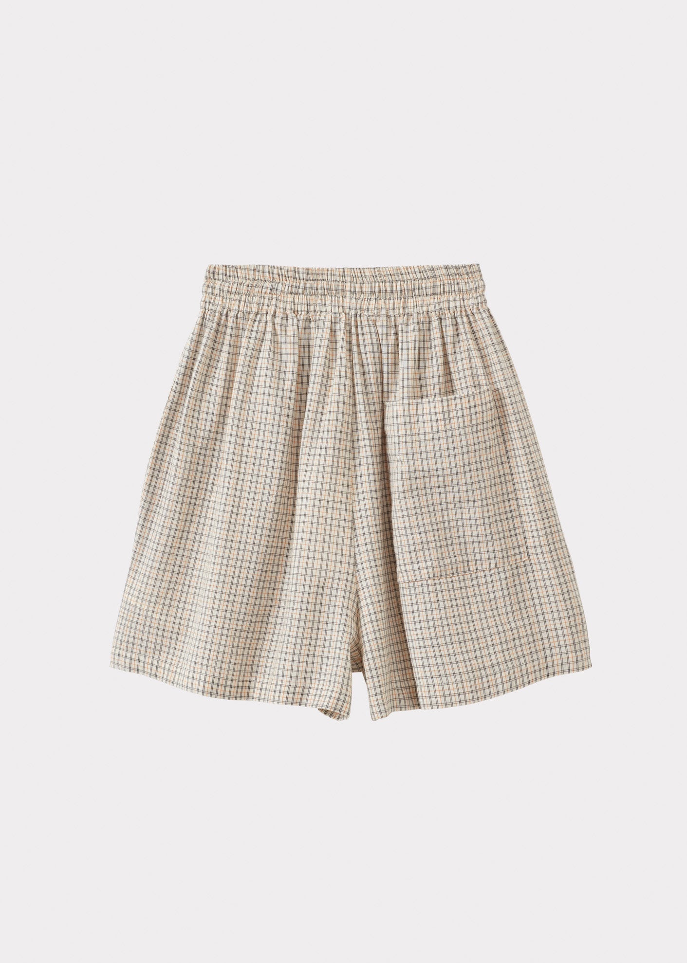 WOMAN SHORTS - ORANGE CHECK