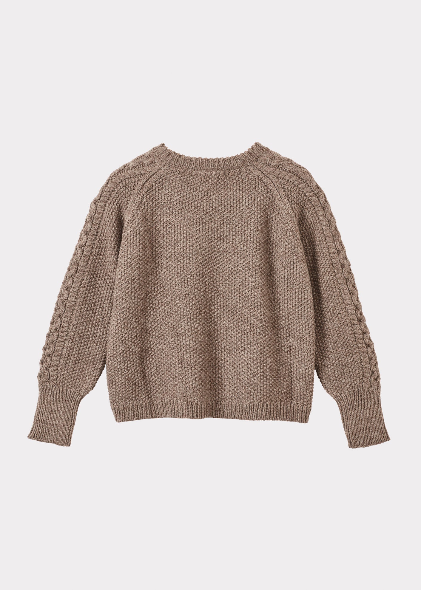 ARAN WOMENS JUMPER - CHARCOAL 2