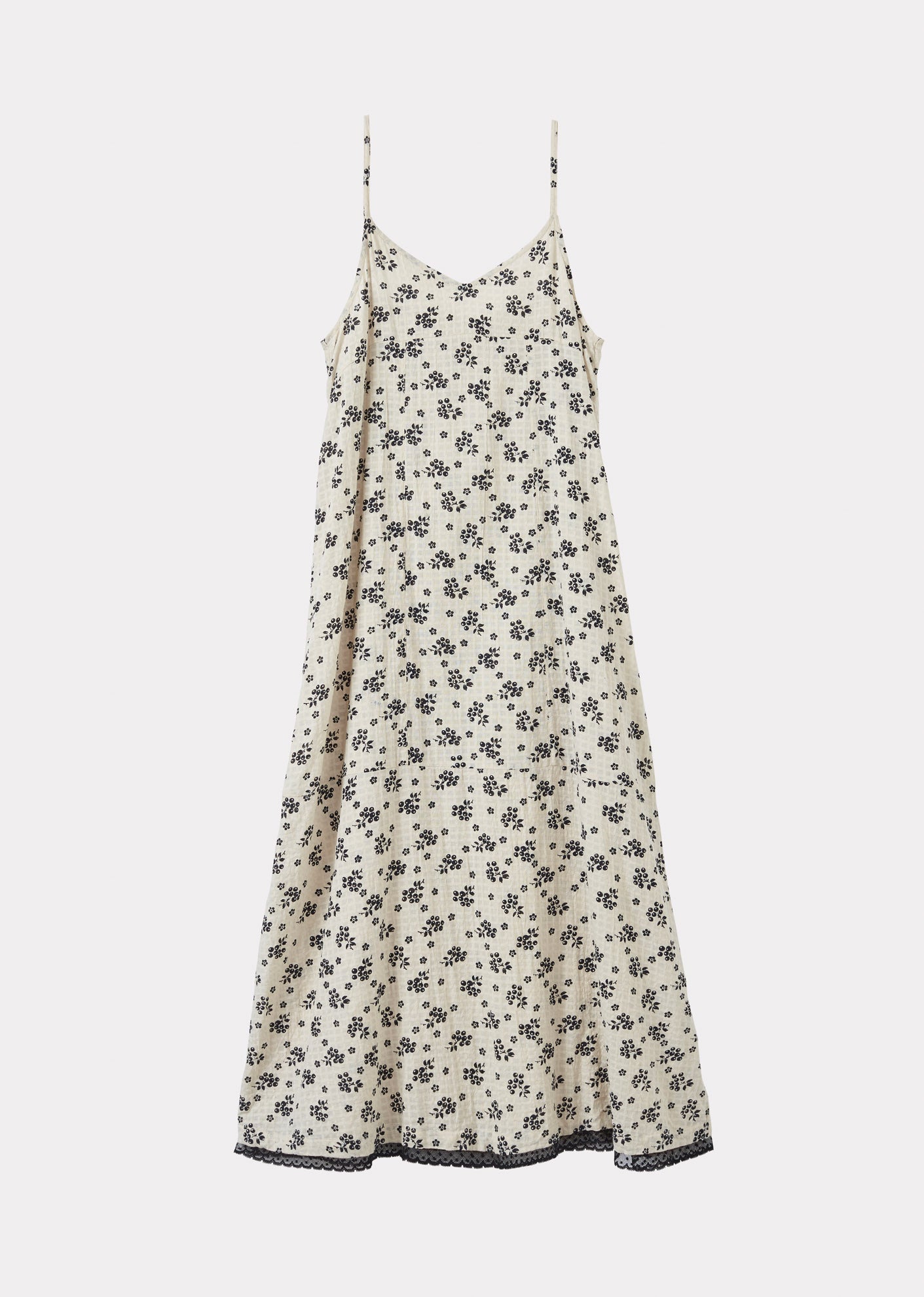 SLIP DRESS WOMAN - BERRY BUD PRINT