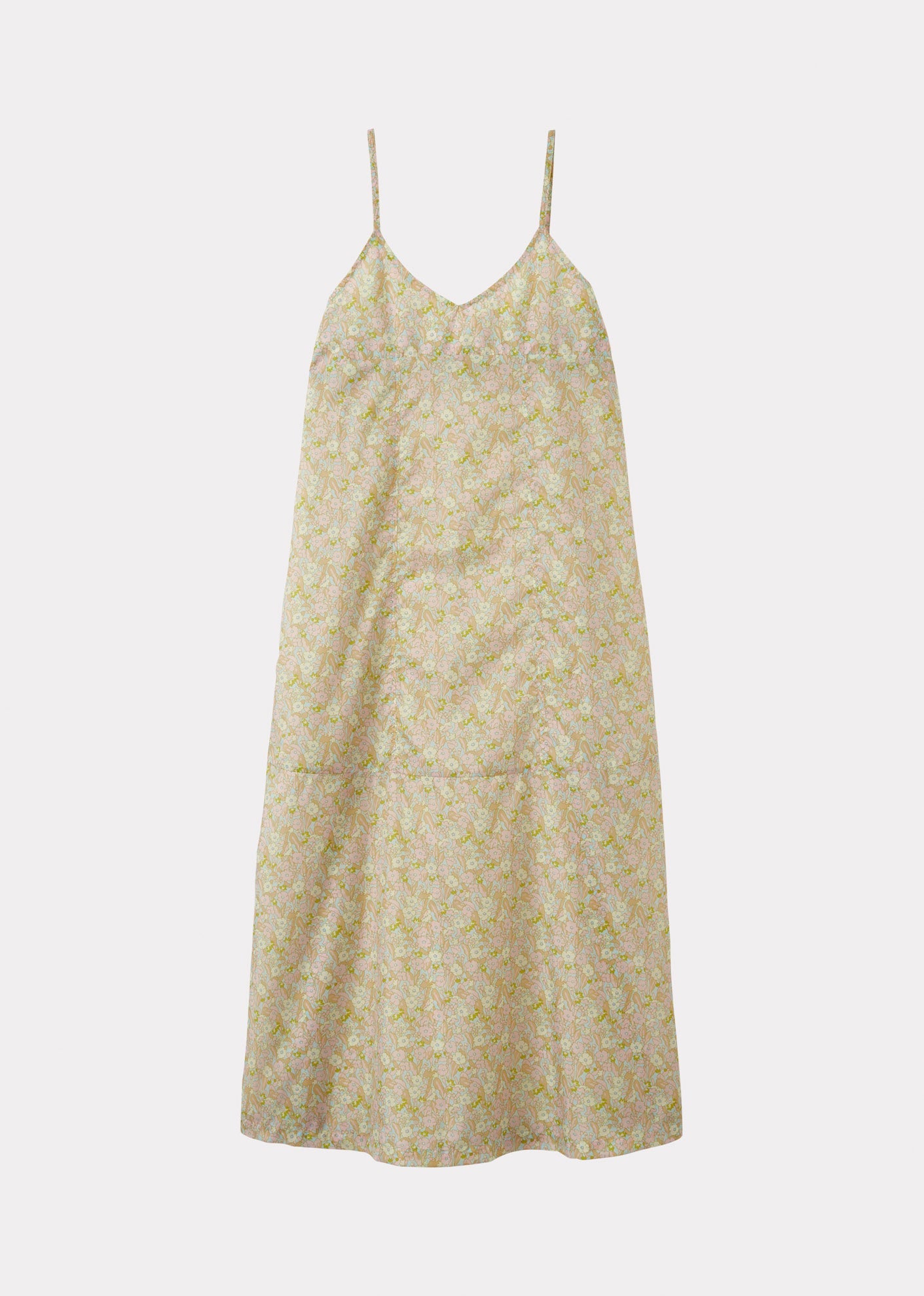 SLIP DRESS - PINK/YELLOW