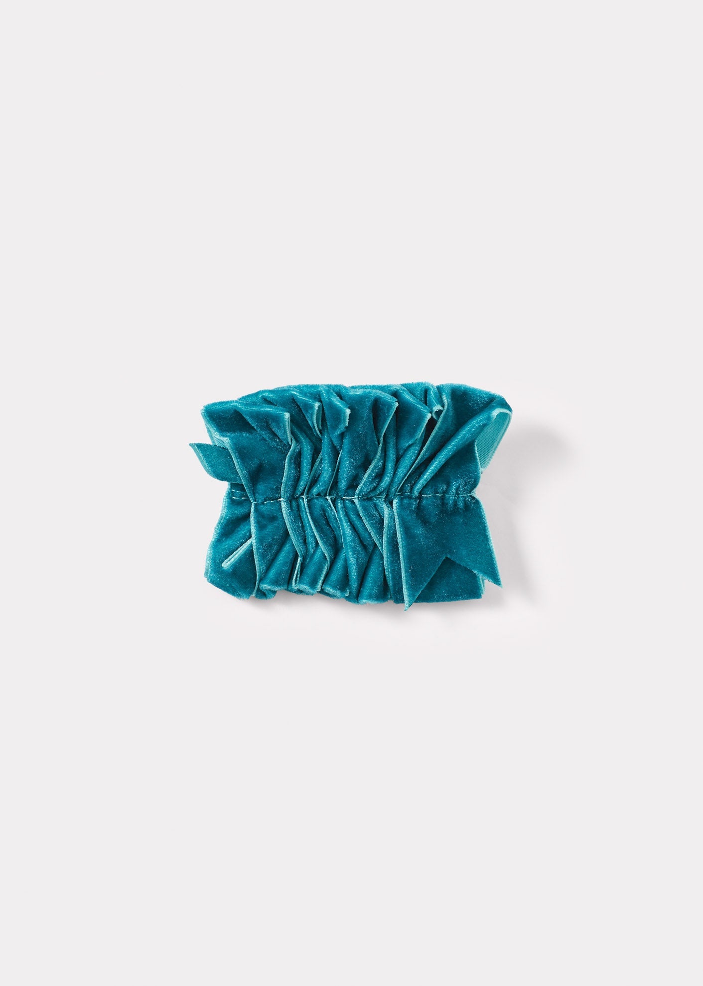 VINTAGE VELVET PARTY HAIRCLIP-AW23 - TEAL