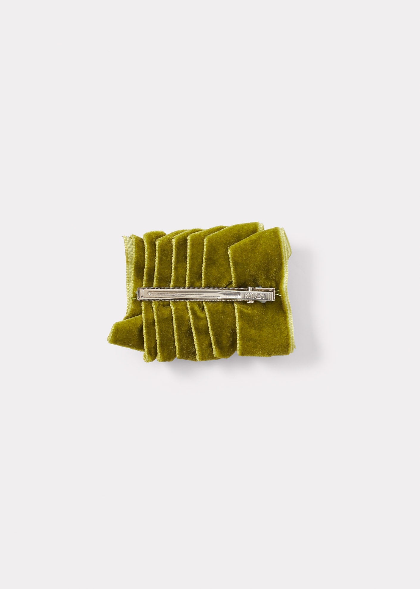 VINTAGE VELVET PARTY HAIRCLIP-AW23 - OLIVE