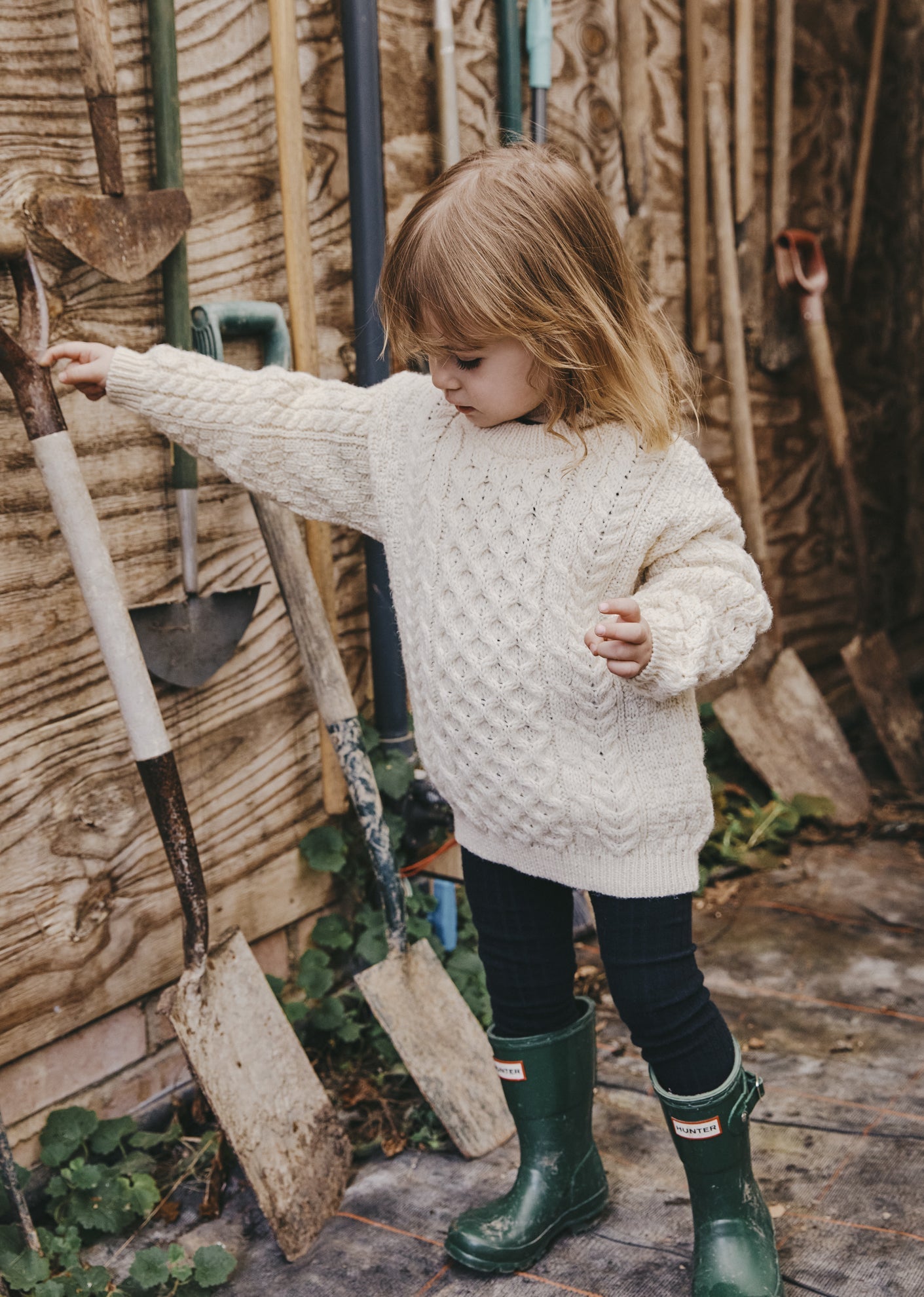 BELFAST KNIT JUMPER - BEIGE