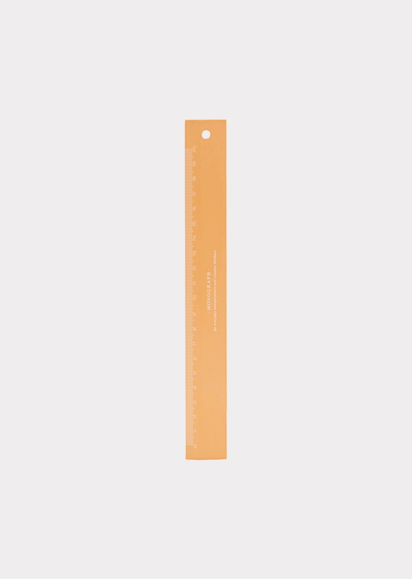 MONOGRAPH SMALL RULER - ORANGE