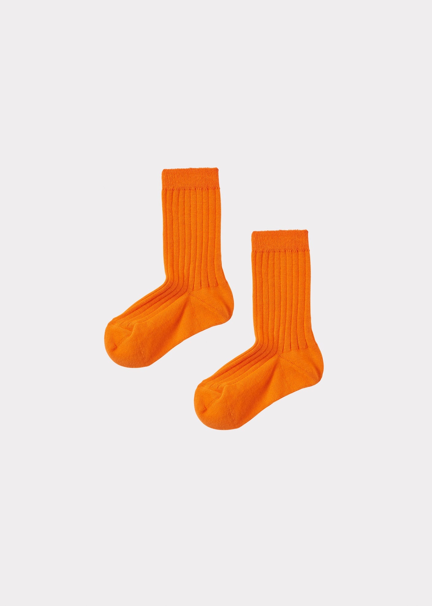 ANKLE RIB SOCKS CHILD - NARANJA