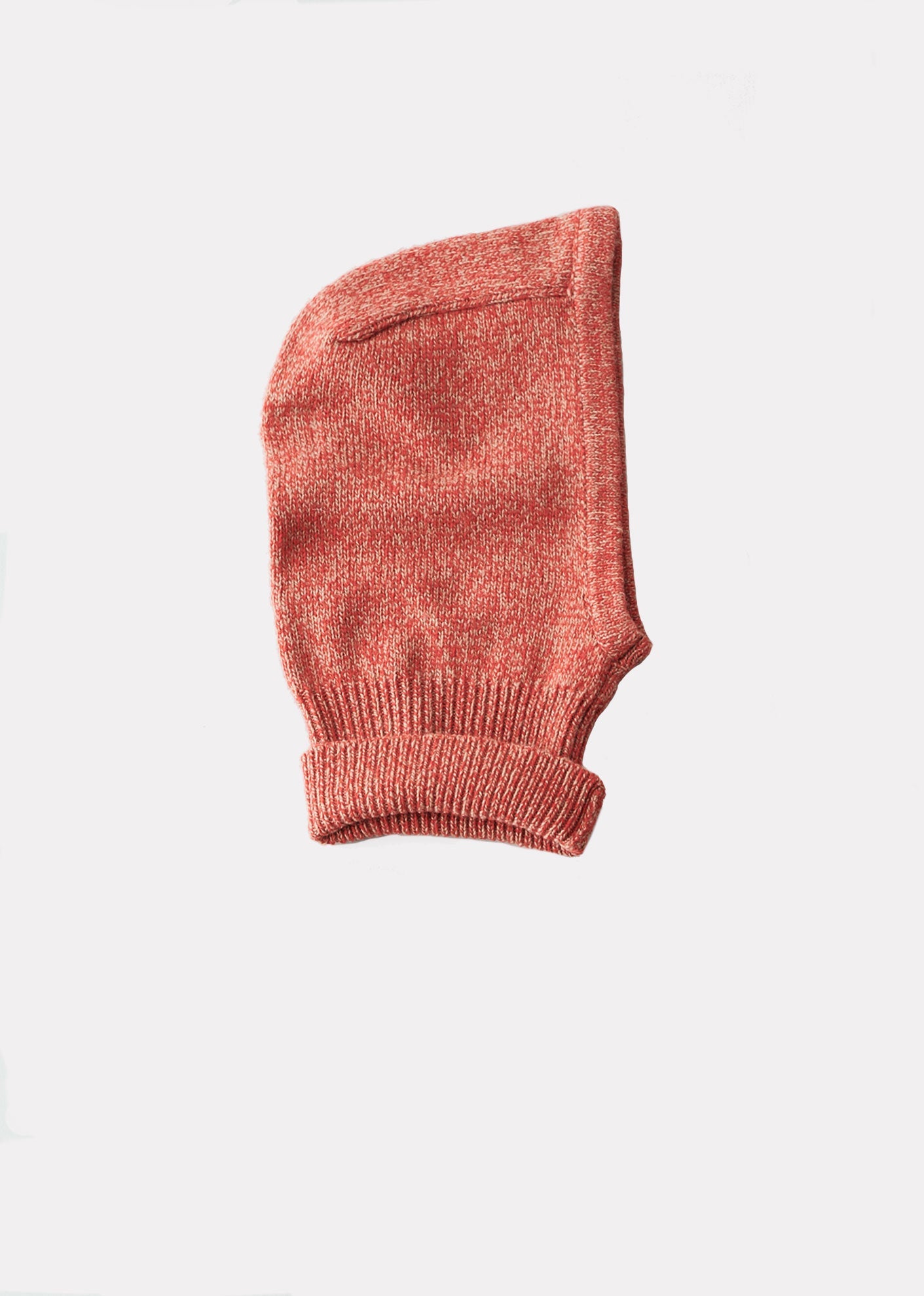 PLOMO BABY BALACLAVA - TOMATO/CAMEL MOULINE