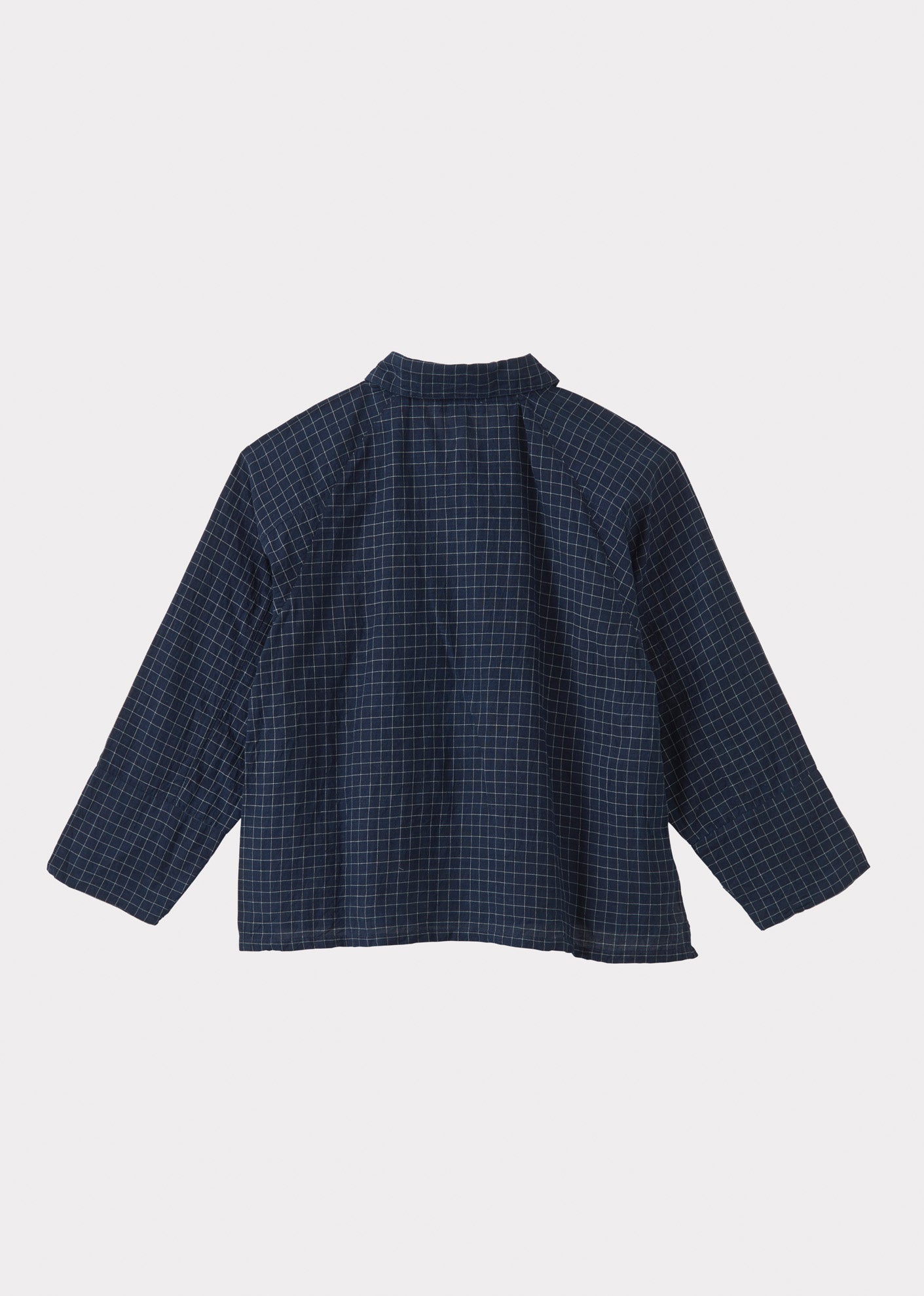 BURDOCK SHIRT - NAVY YARN DYED CHECK