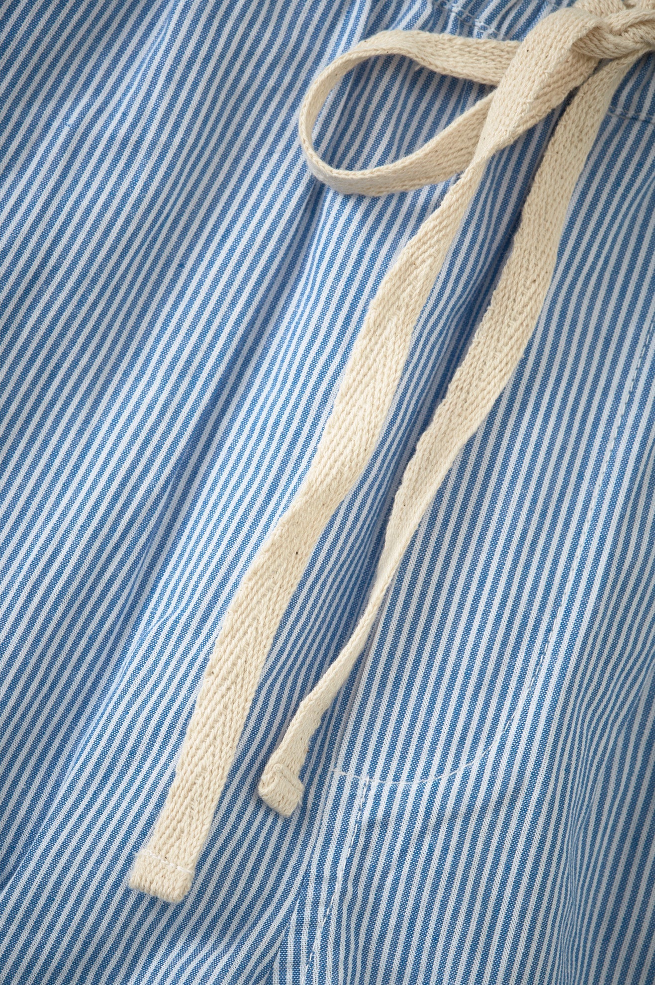 CAPER TROUSERS - BLUE/WHITE STRIPE