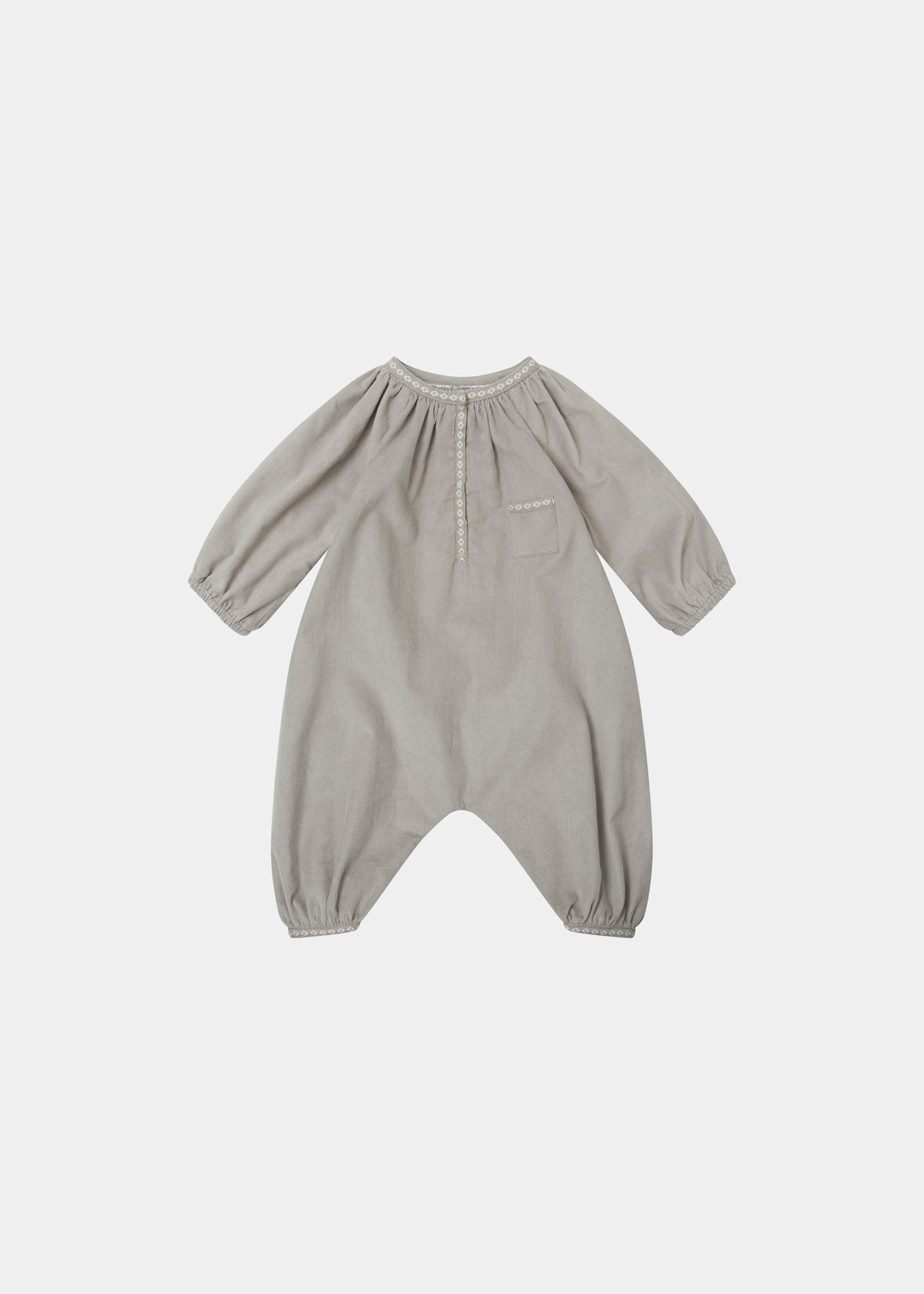 POPULUS BABY ROMPER - PEBBLE