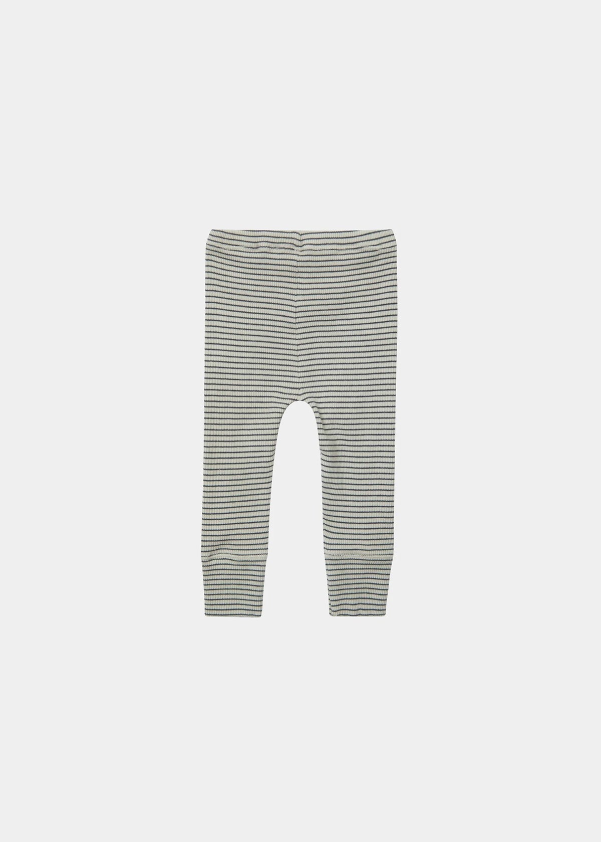 JUDD BABY LEGGINGS - PEBBLE/NAVY STRIPE