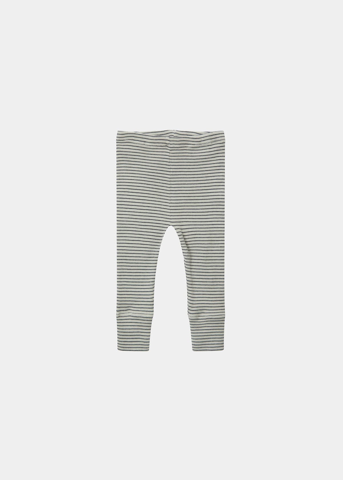 JUDD BABY LEGGINGS - PEBBLE/NAVY STRIPE