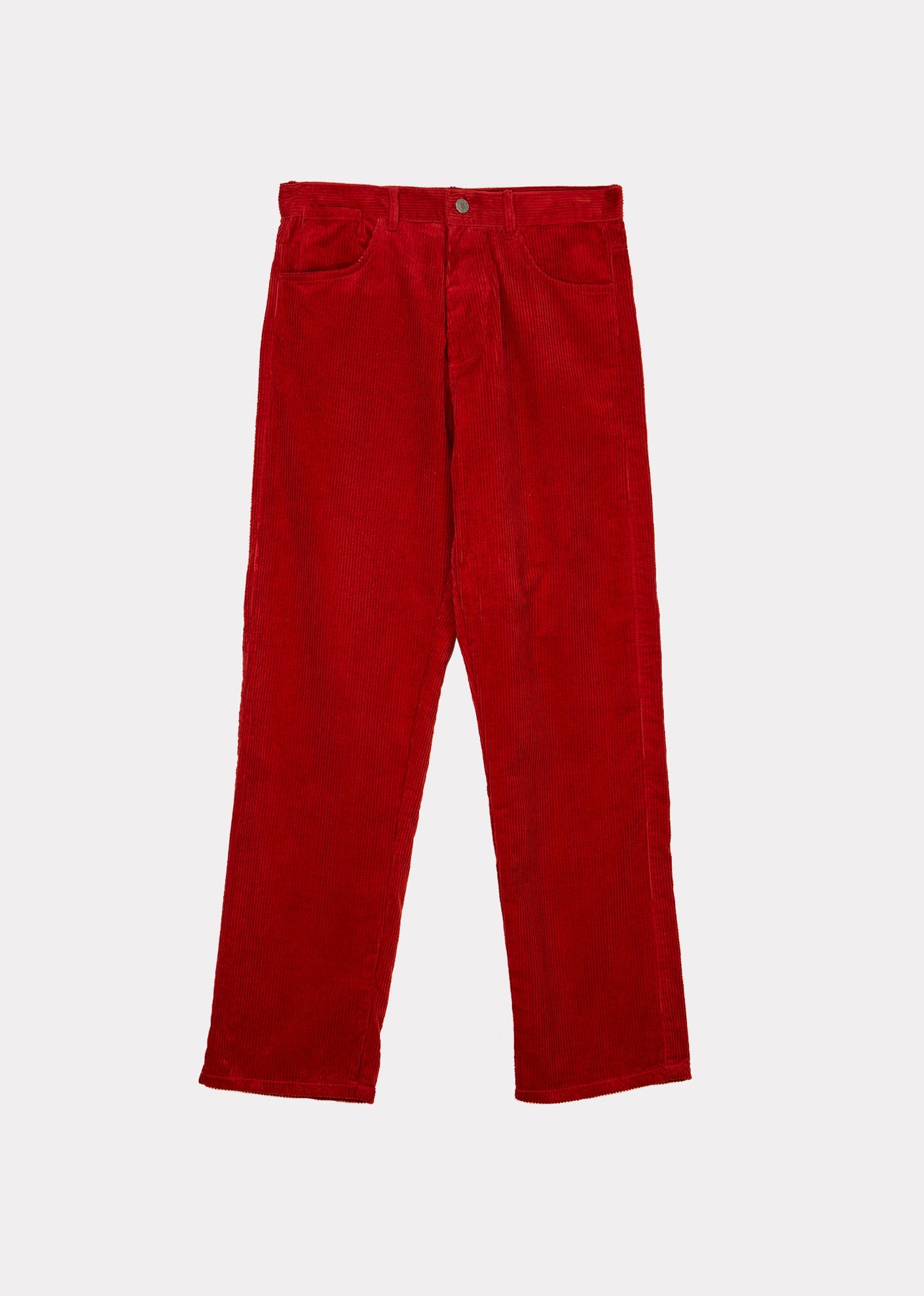 WOMAN SLIM TROUSER - ORANGE CORD