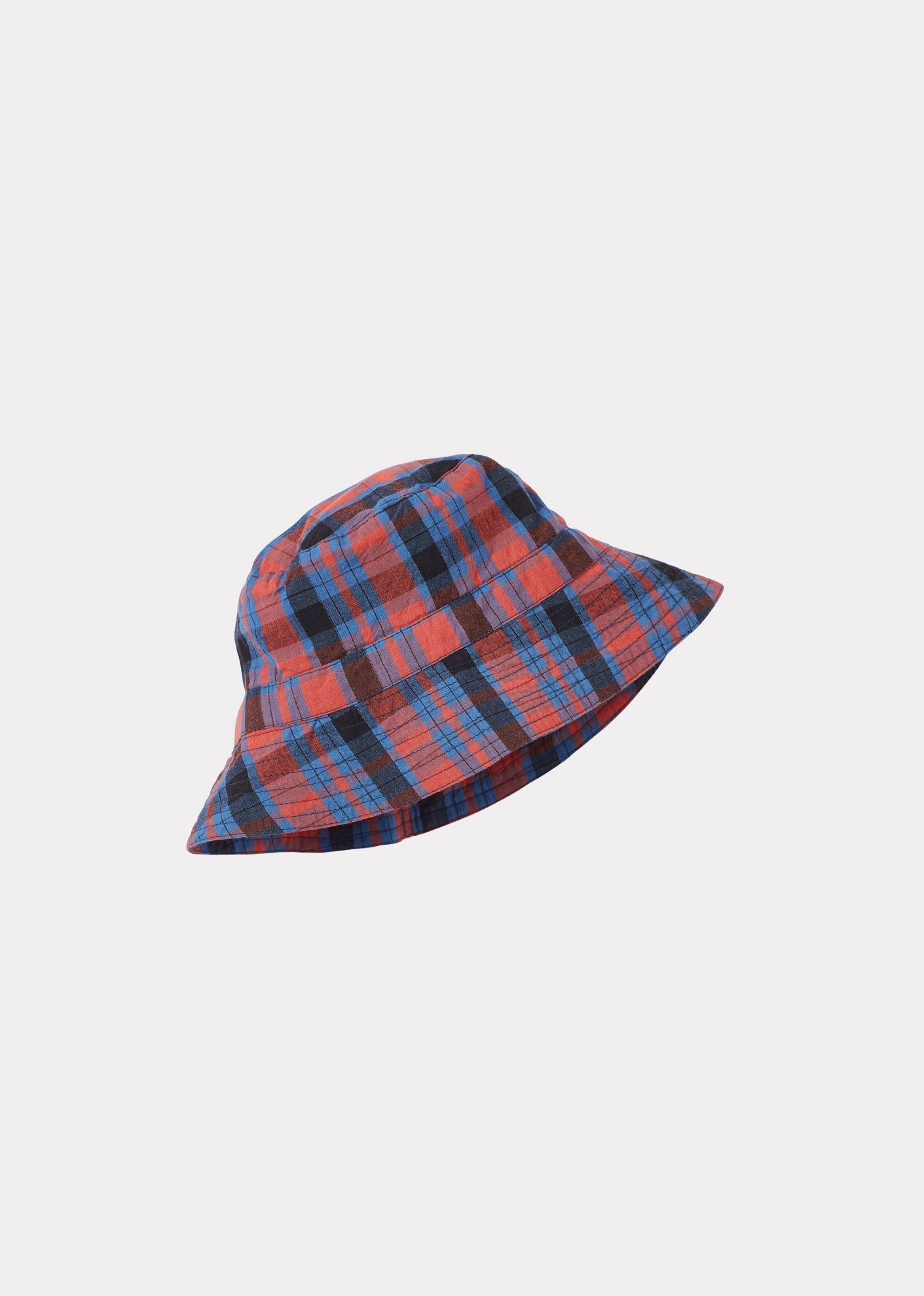 CEDRUS HAT - RED/BLUE TARTAN