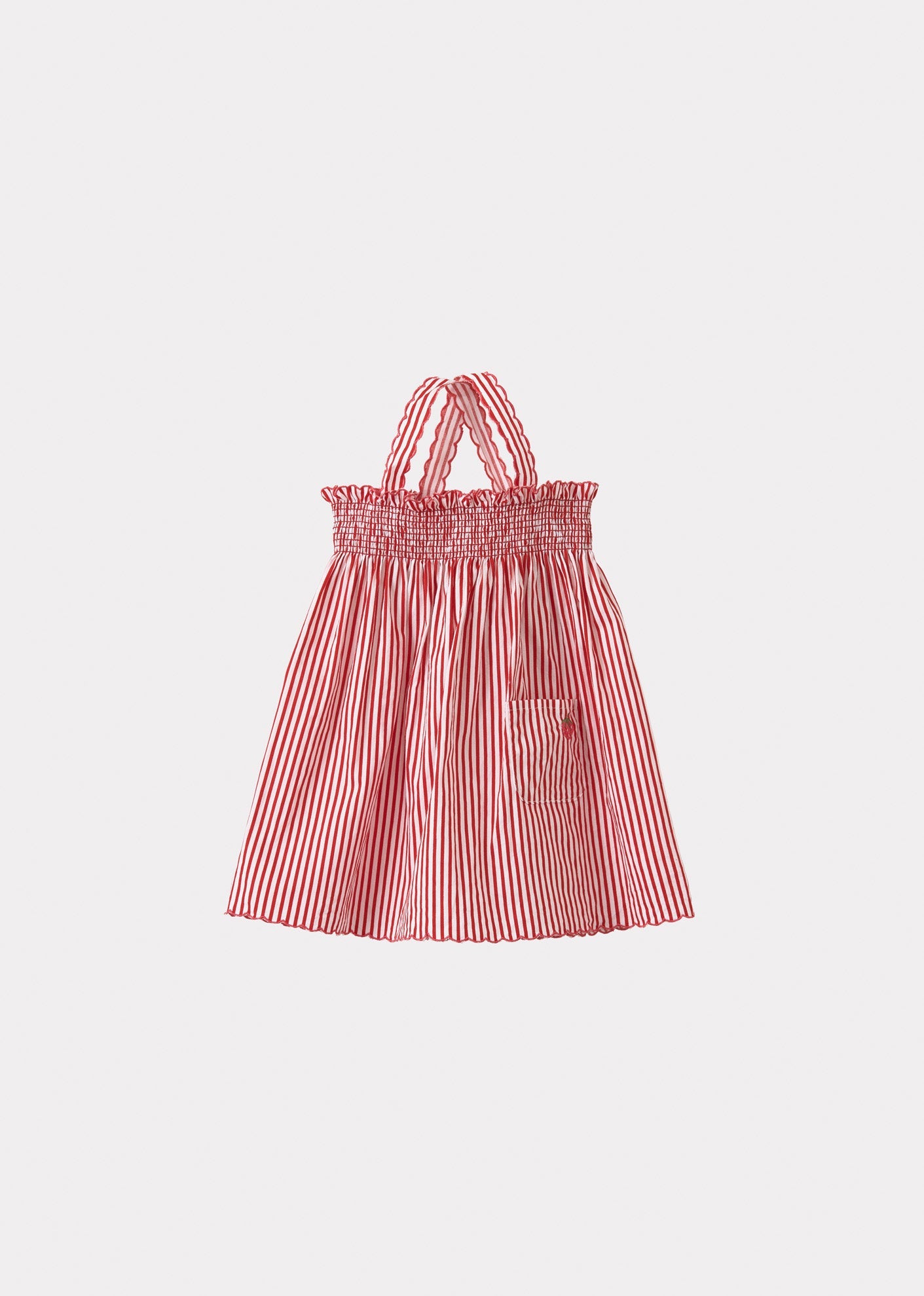 CHERVIL BABY DRESS - RED STRIPE